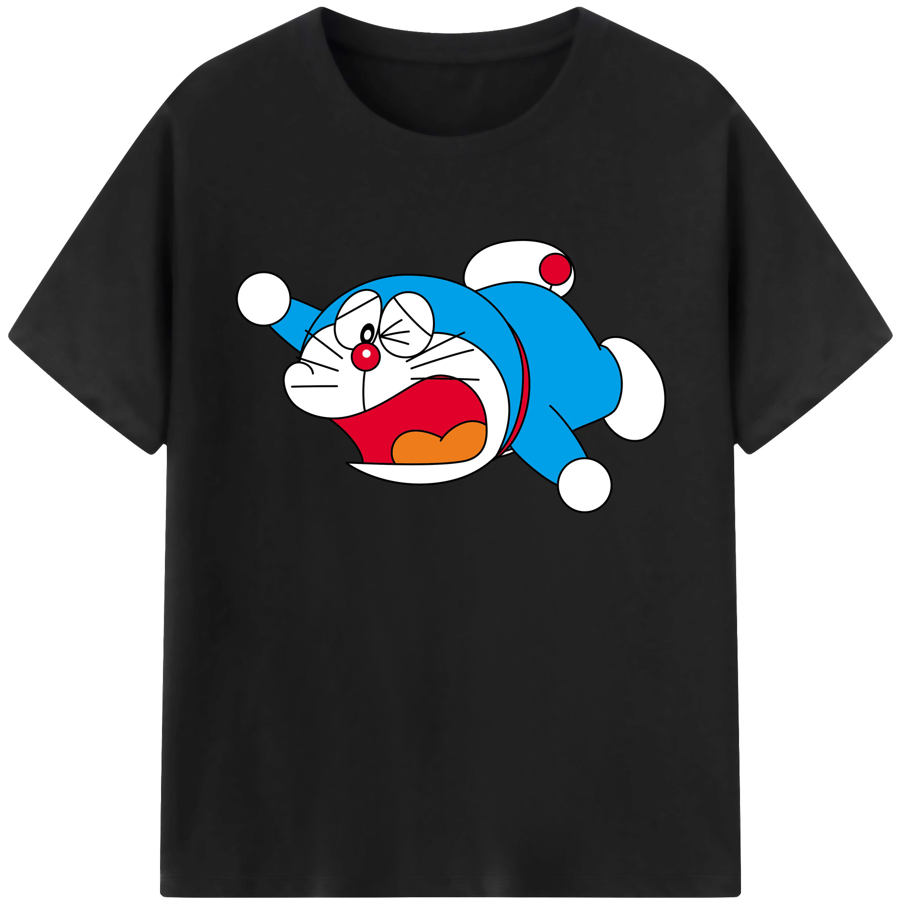 （画像用） ドラえもん Doraemon 綿100％ メンズ半袖Tシャツ｜肌触りやわらか＆通気性