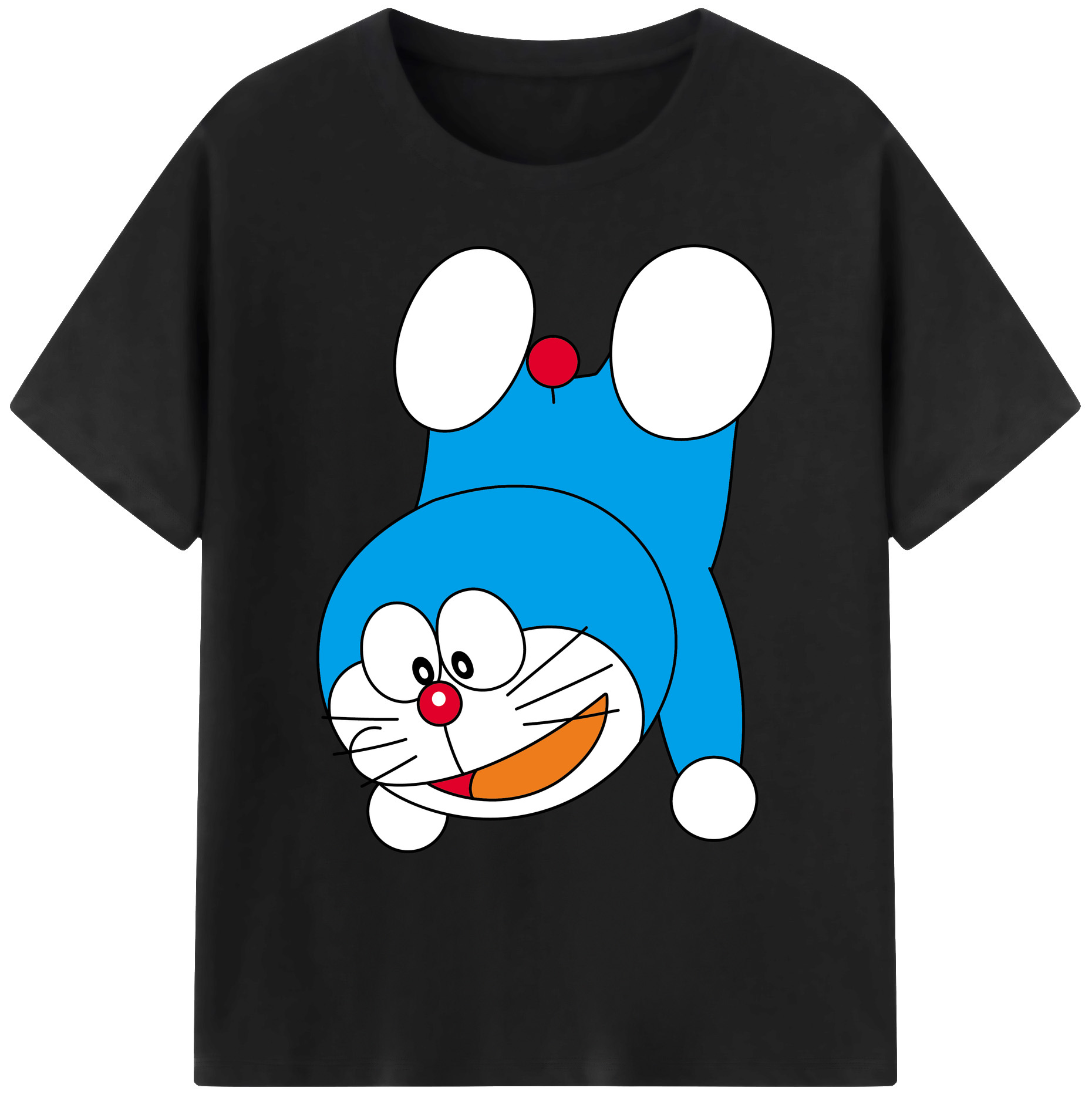 （画像用） ドラえもん Doraemon 綿100％ メンズ半袖Tシャツ｜肌触りやわらか＆通気性