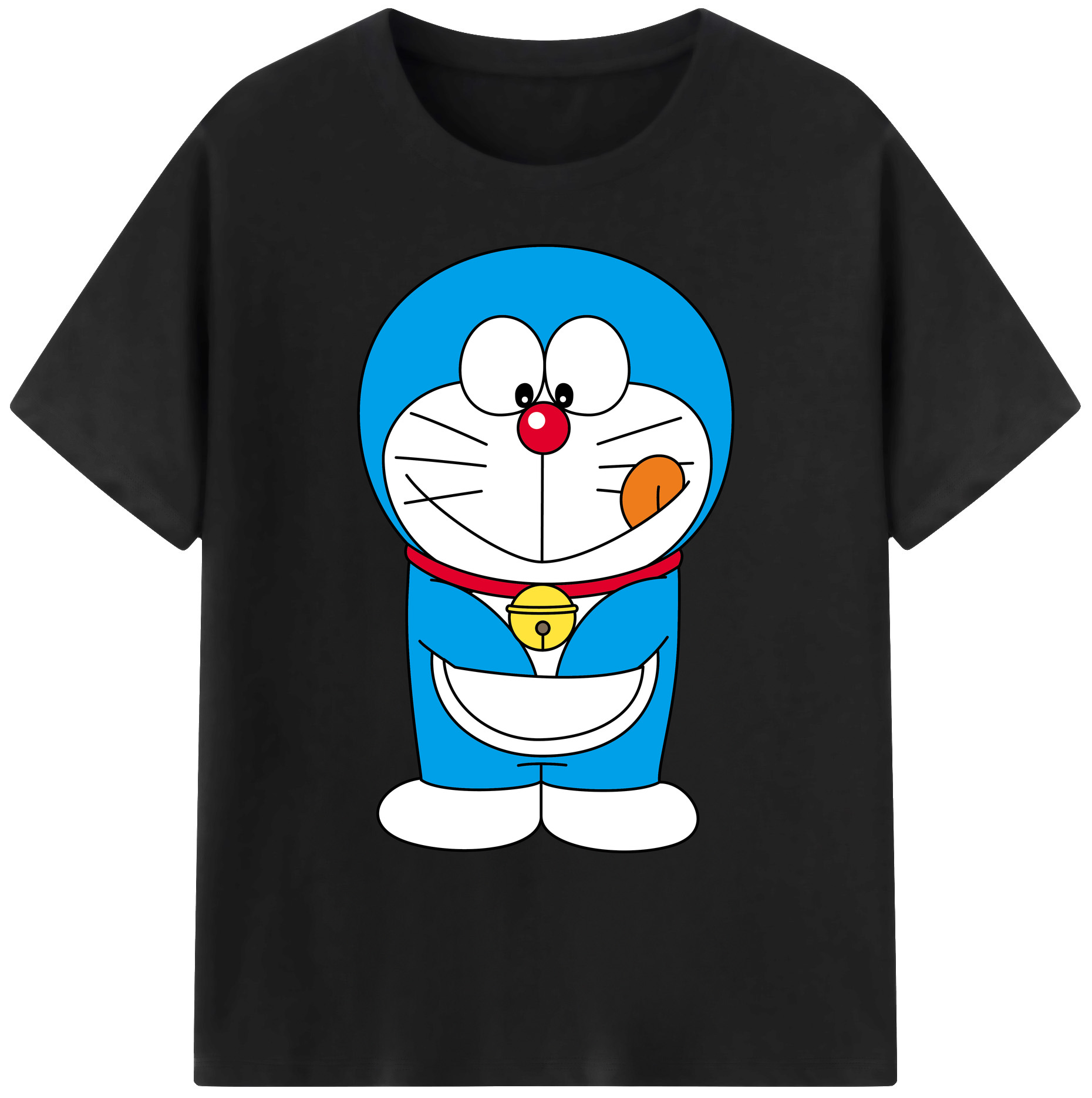 （画像用） ドラえもん Doraemon 綿100％ メンズ半袖Tシャツ｜肌触りやわらか＆通気性
