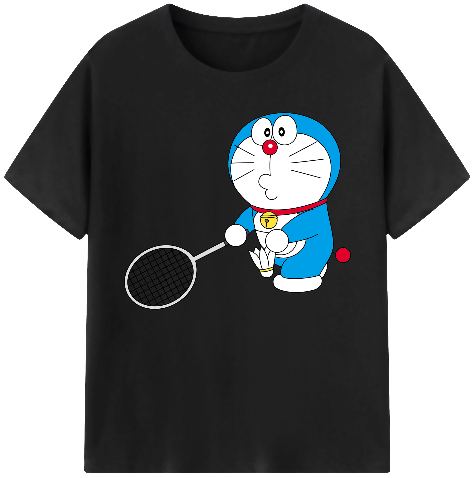 （画像用） ドラえもん Doraemon 綿100％ メンズ半袖Tシャツ｜肌触りやわらか＆通気性