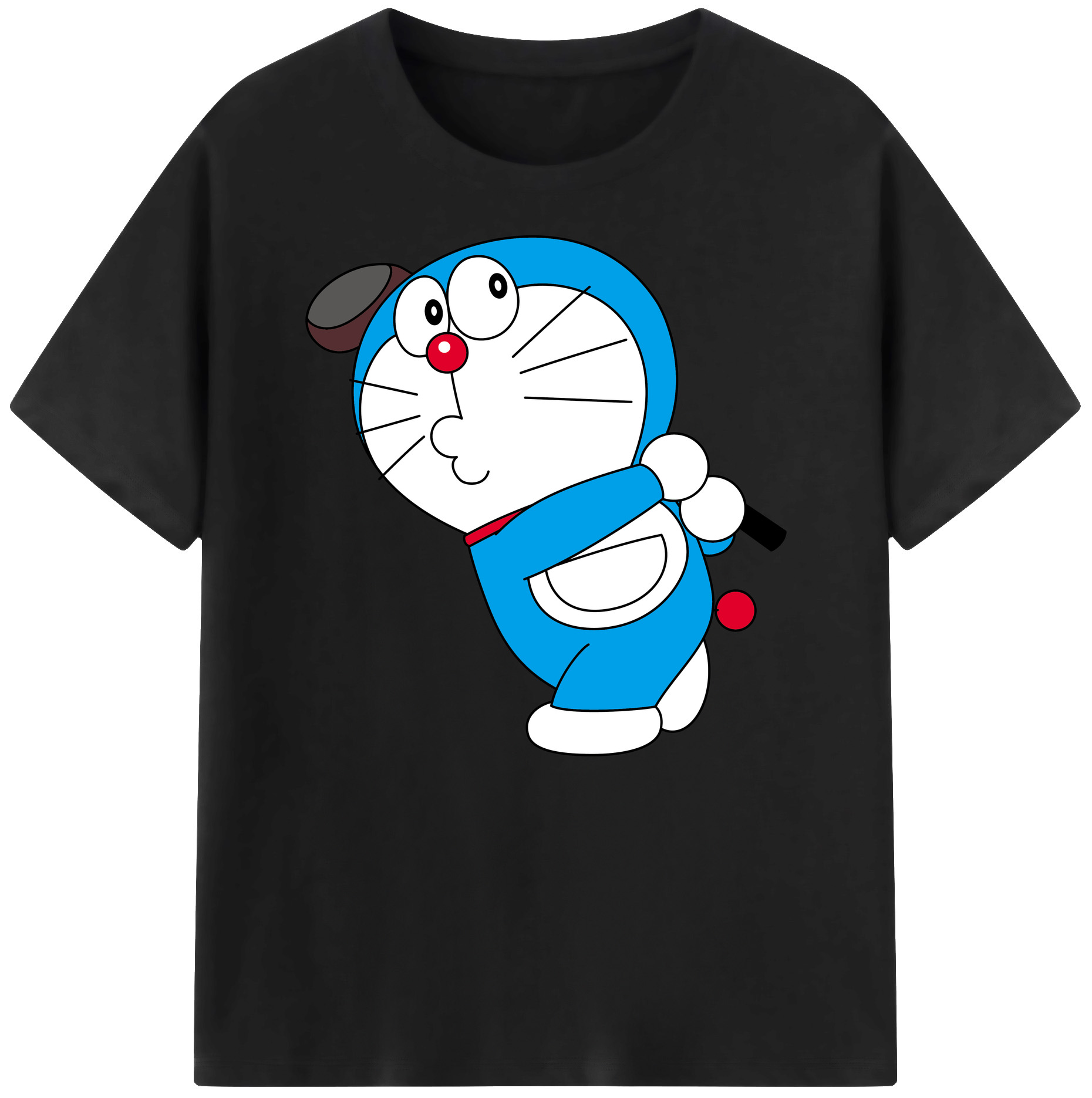 （画像用） ドラえもん Doraemon 綿100％ メンズ半袖Tシャツ｜肌触りやわらか＆通気性