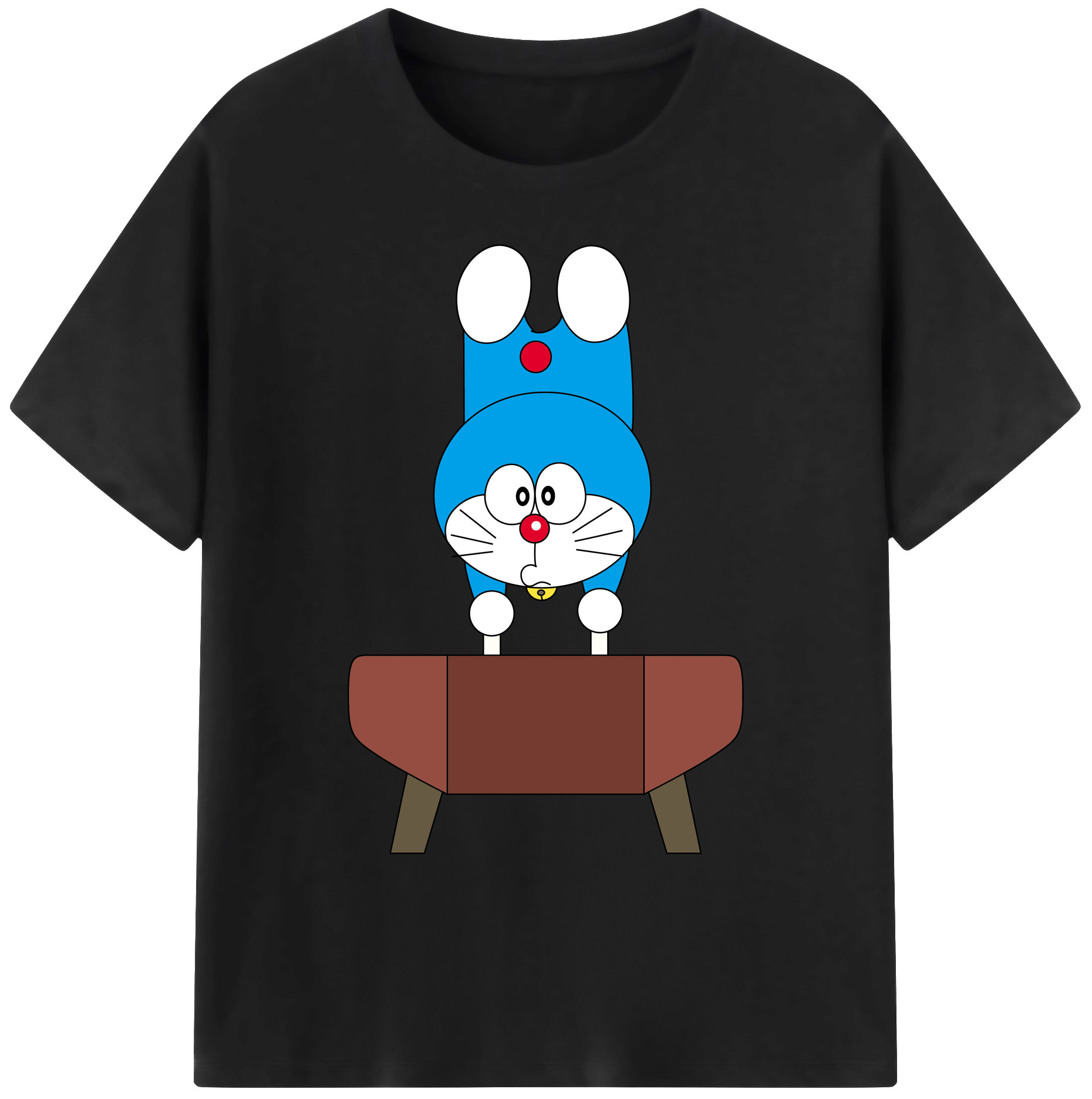 （画像用） ドラえもん Doraemon 綿100％ メンズ半袖Tシャツ｜肌触りやわらか＆通気性