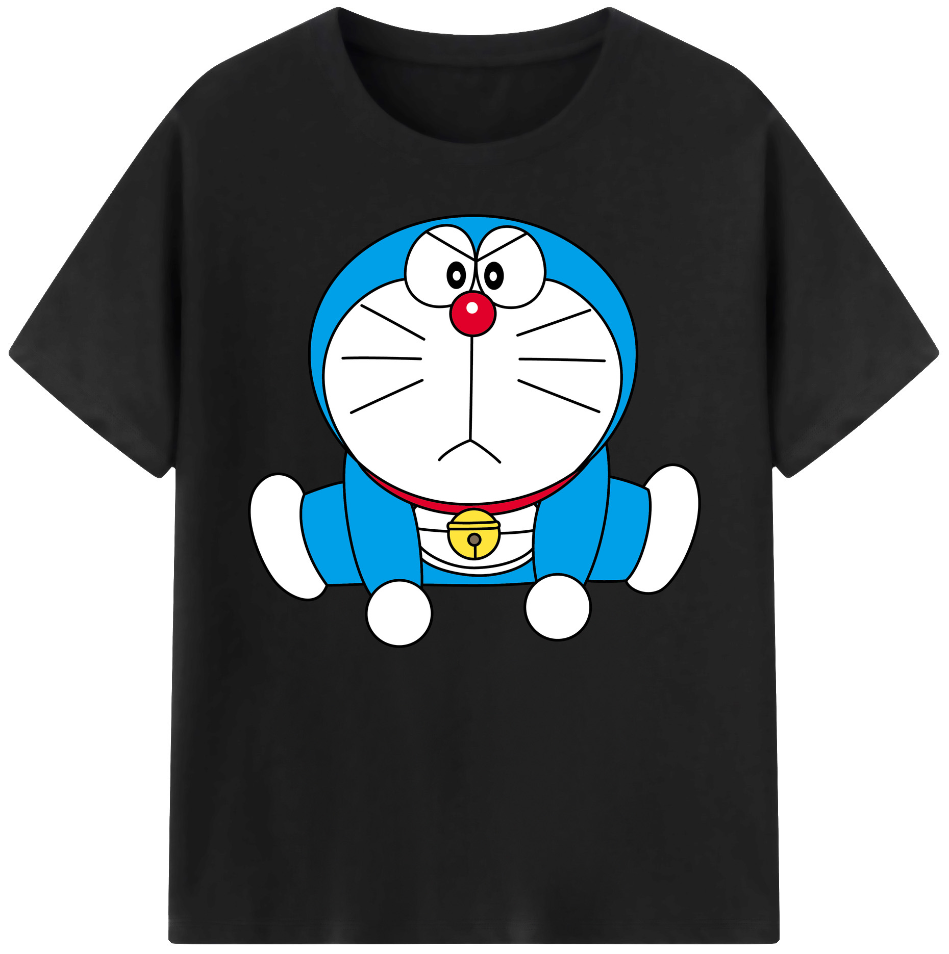 （画像用） ドラえもん Doraemon 綿100％ メンズ半袖Tシャツ｜肌触りやわらか＆通気性