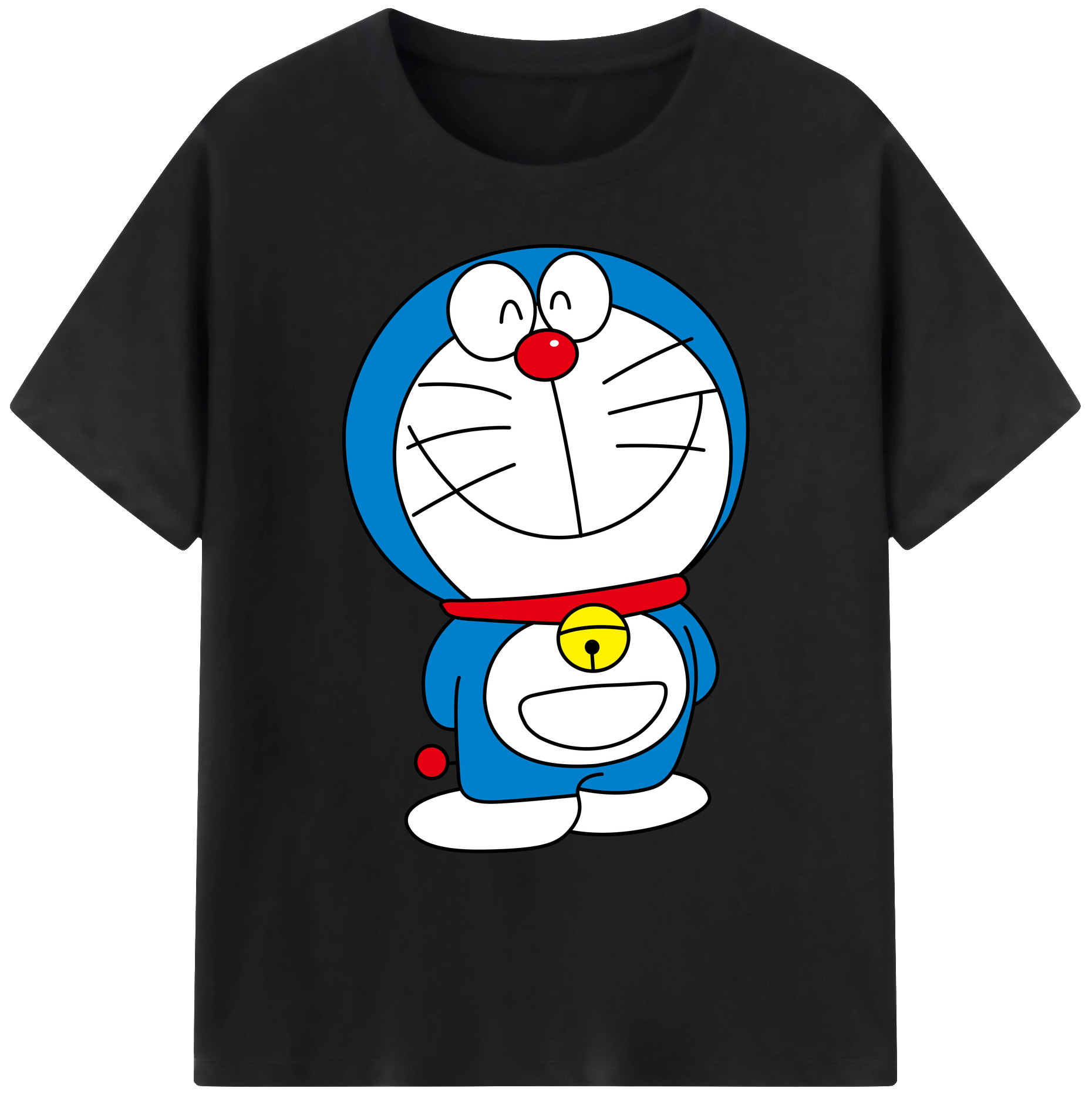 （画像用） ドラえもん Doraemon 綿100％ メンズ半袖Tシャツ｜肌触りやわらか＆通気性