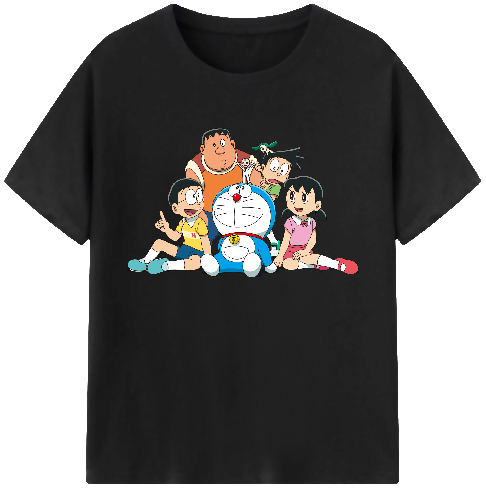 （画像用） ドラえもん Doraemon 綿100％ メンズ半袖Tシャツ｜肌触りやわらか＆通気性