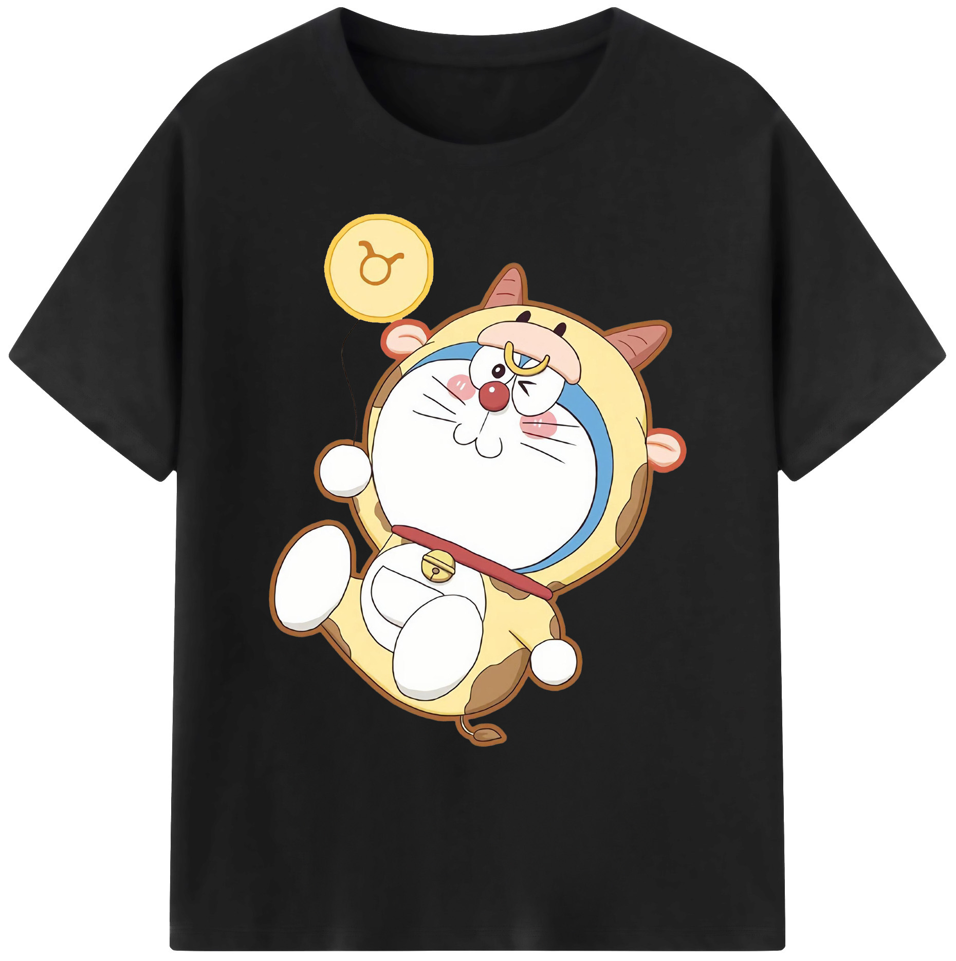 （画像用） ドラえもん Doraemon 綿100％ メンズ半袖Tシャツ｜肌触りやわらか＆通気性