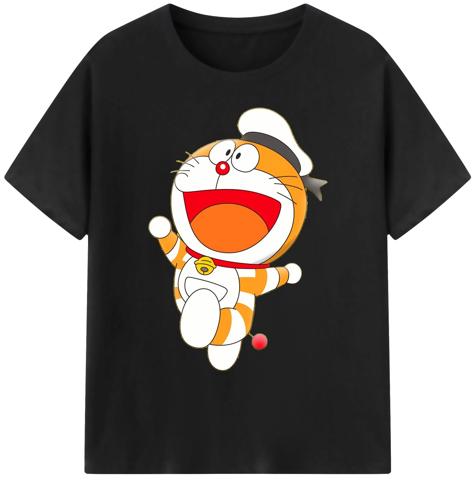 （画像用） ドラえもん Doraemon 綿100％ メンズ半袖Tシャツ｜肌触りやわらか＆通気性