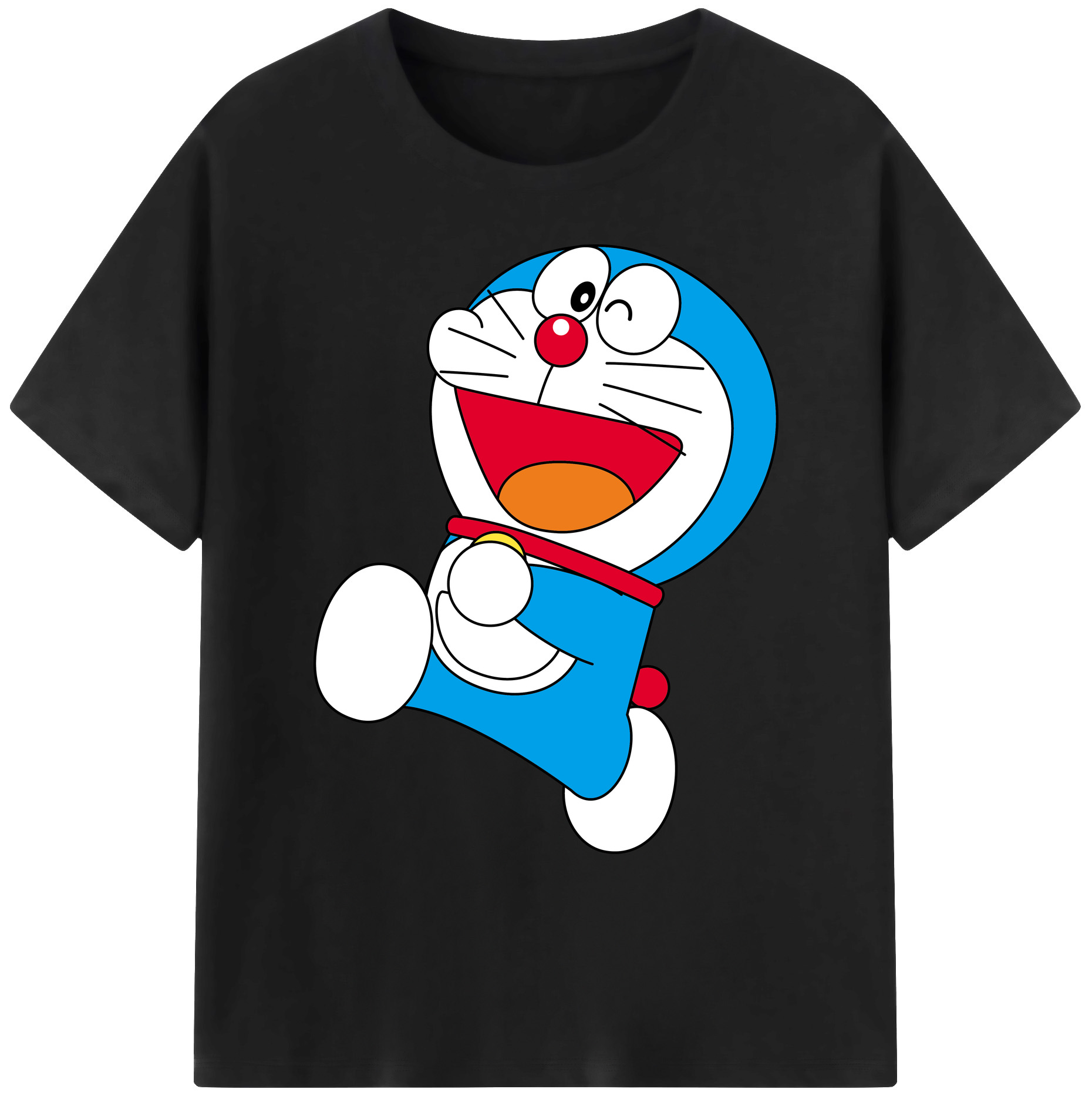 （画像用） ドラえもん Doraemon 綿100％ メンズ半袖Tシャツ｜肌触りやわらか＆通気性