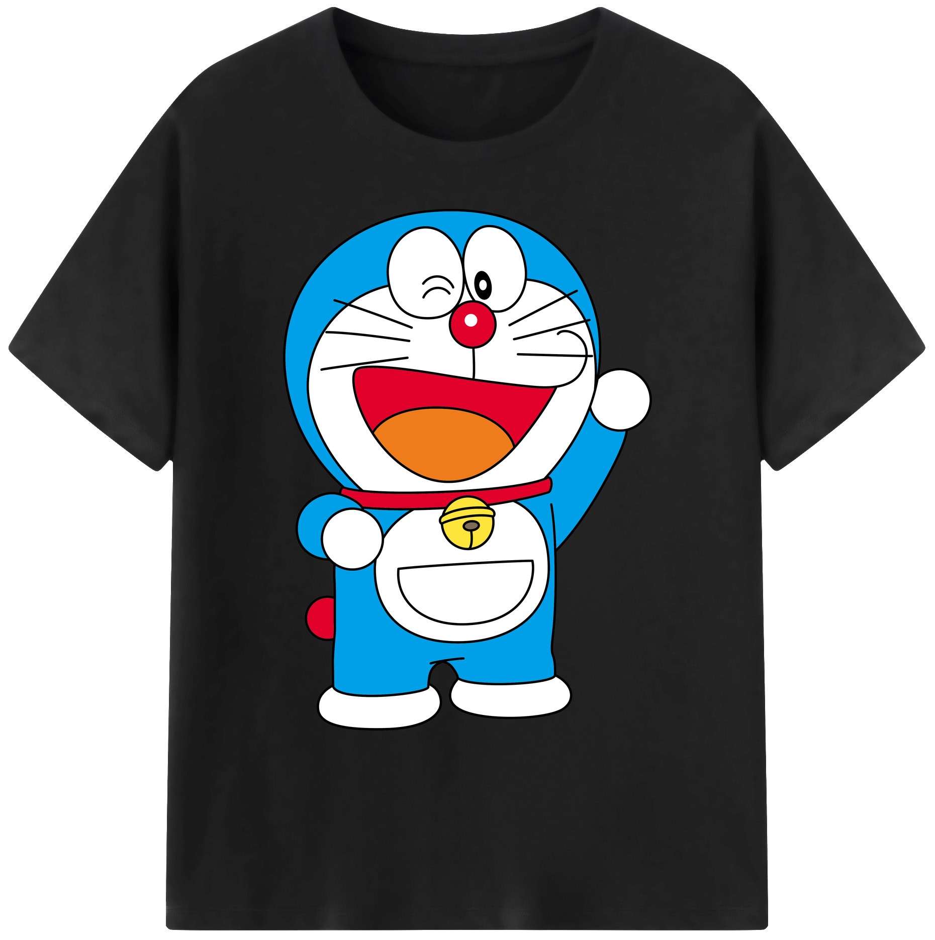 （画像用） ドラえもん Doraemon 綿100％ メンズ半袖Tシャツ｜肌触りやわらか＆通気性