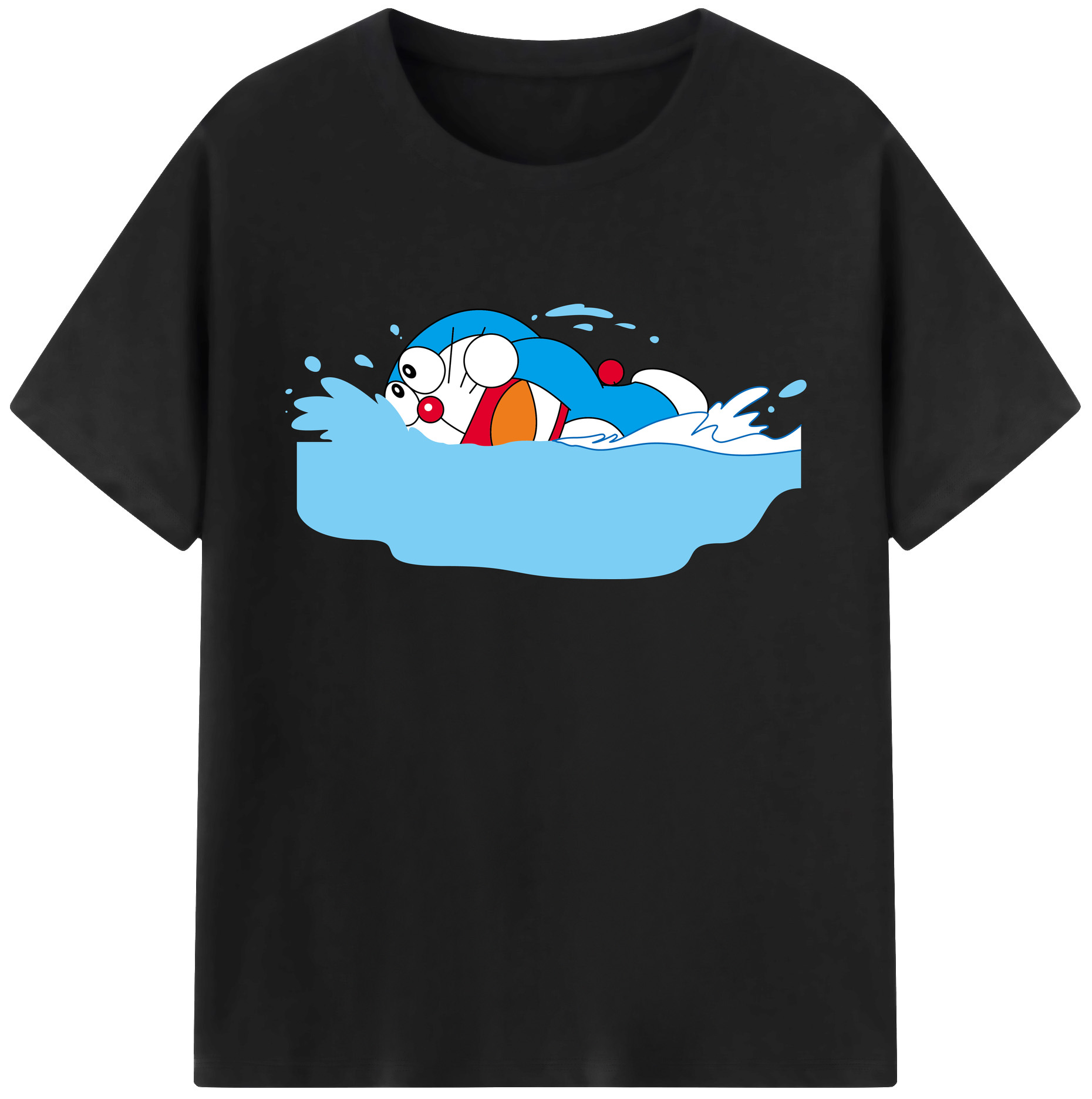 （画像用） ドラえもん Doraemon 綿100％ メンズ半袖Tシャツ｜肌触りやわらか＆通気性