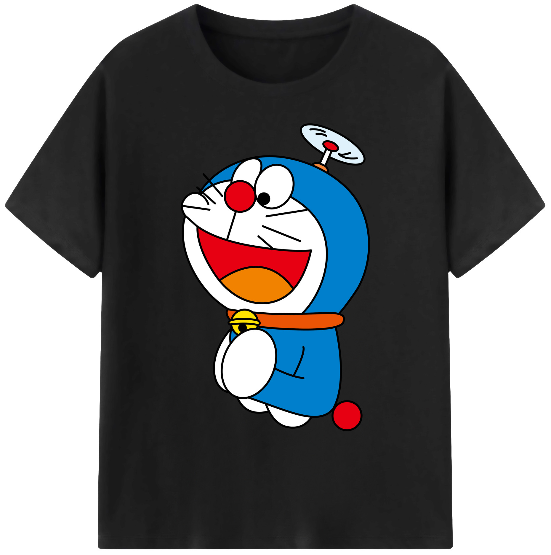 （画像用） ドラえもん Doraemon 綿100％ メンズ半袖Tシャツ｜肌触りやわらか＆通気性