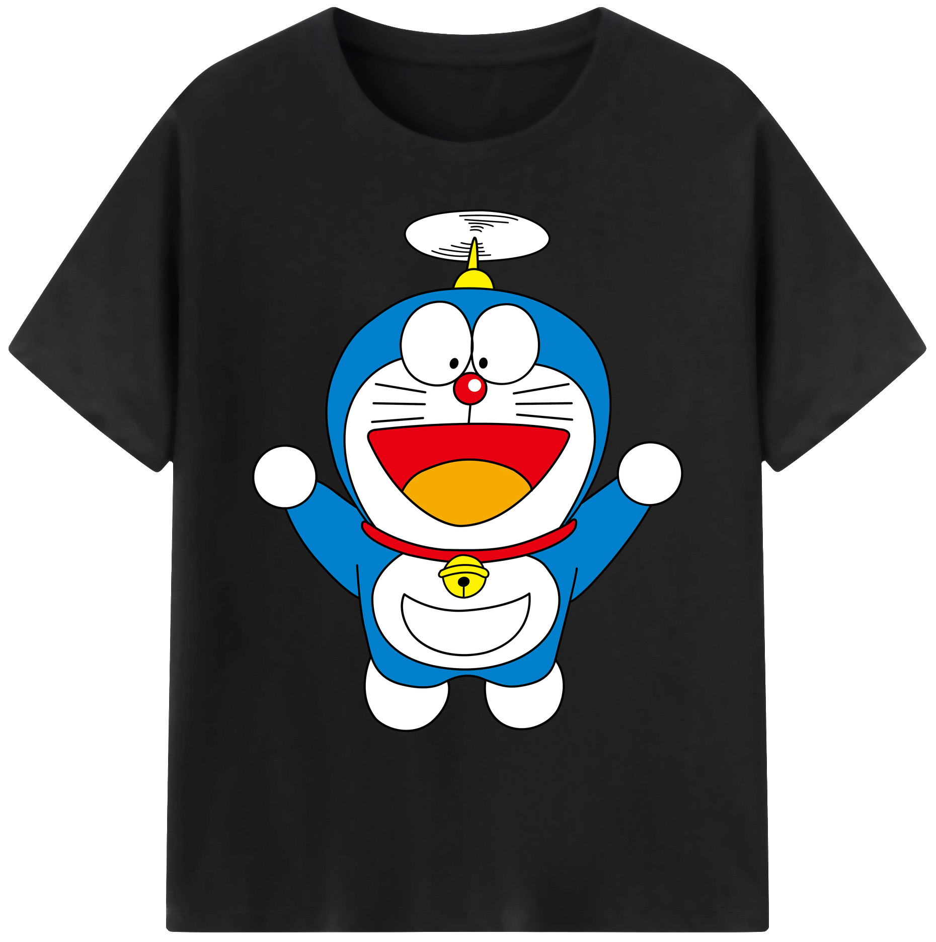 （画像用） ドラえもん Doraemon 綿100％ メンズ半袖Tシャツ｜肌触りやわらか＆通気性