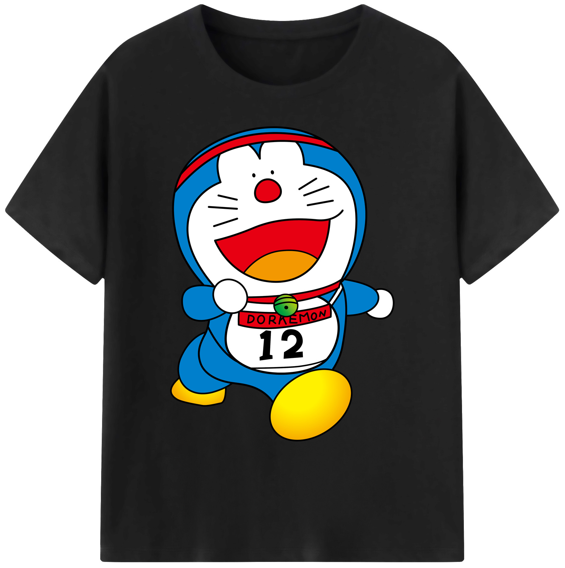 （画像用） ドラえもん Doraemon 綿100％ メンズ半袖Tシャツ｜肌触りやわらか＆通気性