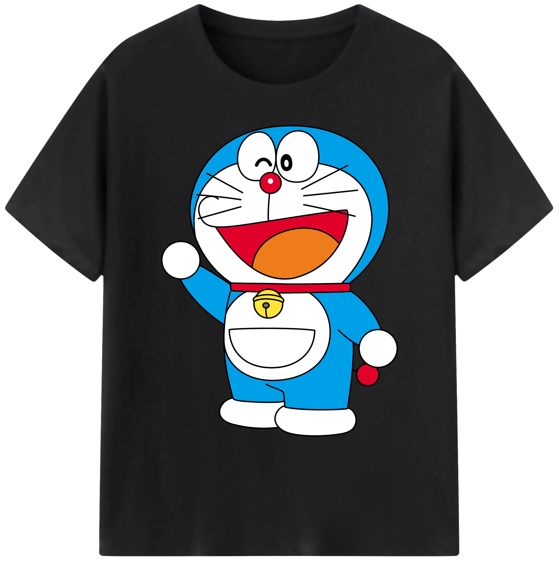 （画像用） ドラえもん Doraemon 綿100％ メンズ半袖Tシャツ｜肌触りやわらか＆通気性
