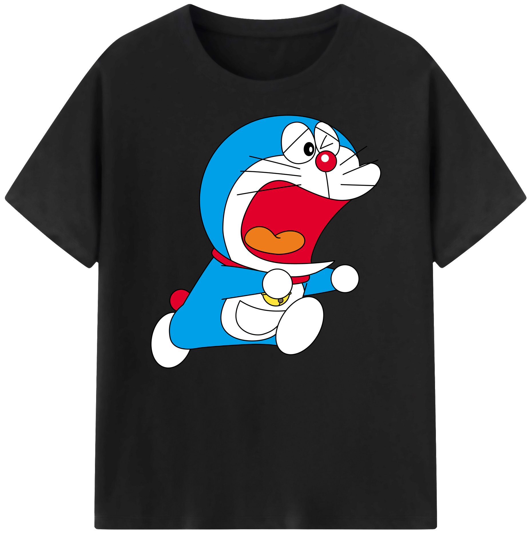 （画像用） ドラえもん Doraemon 綿100％ メンズ半袖Tシャツ｜肌触りやわらか＆通気性