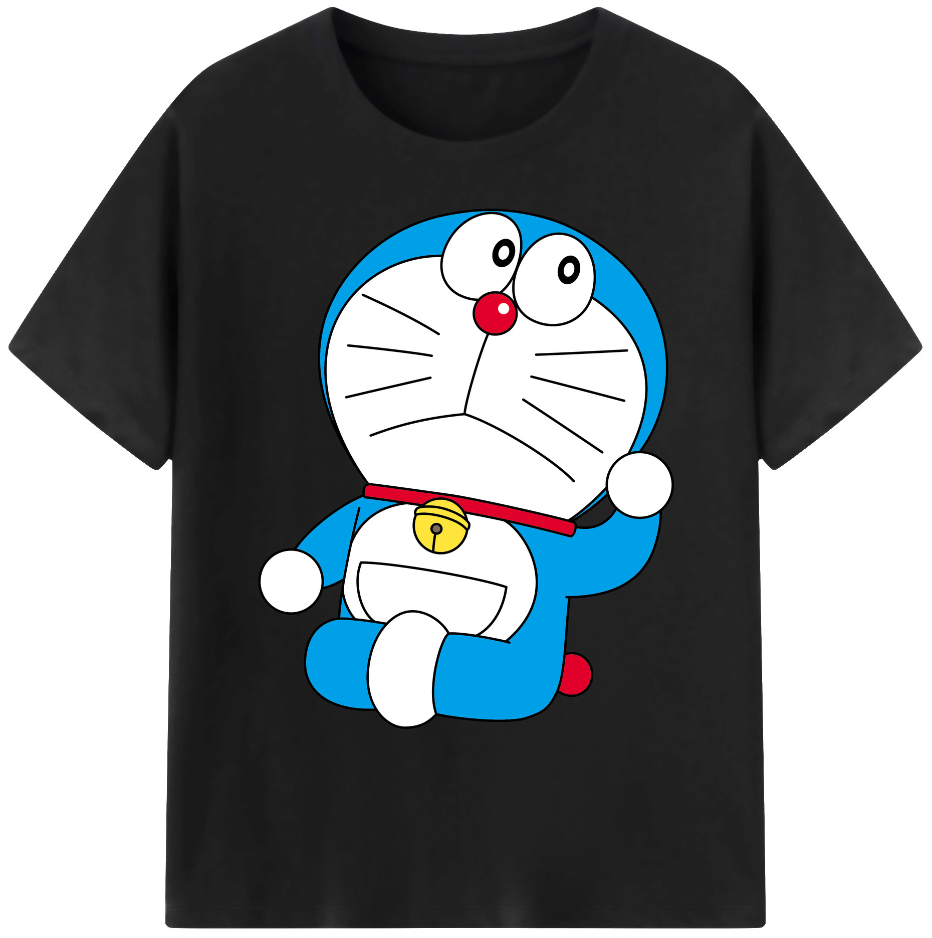 （画像用） ドラえもん Doraemon 綿100％ メンズ半袖Tシャツ｜肌触りやわらか＆通気性