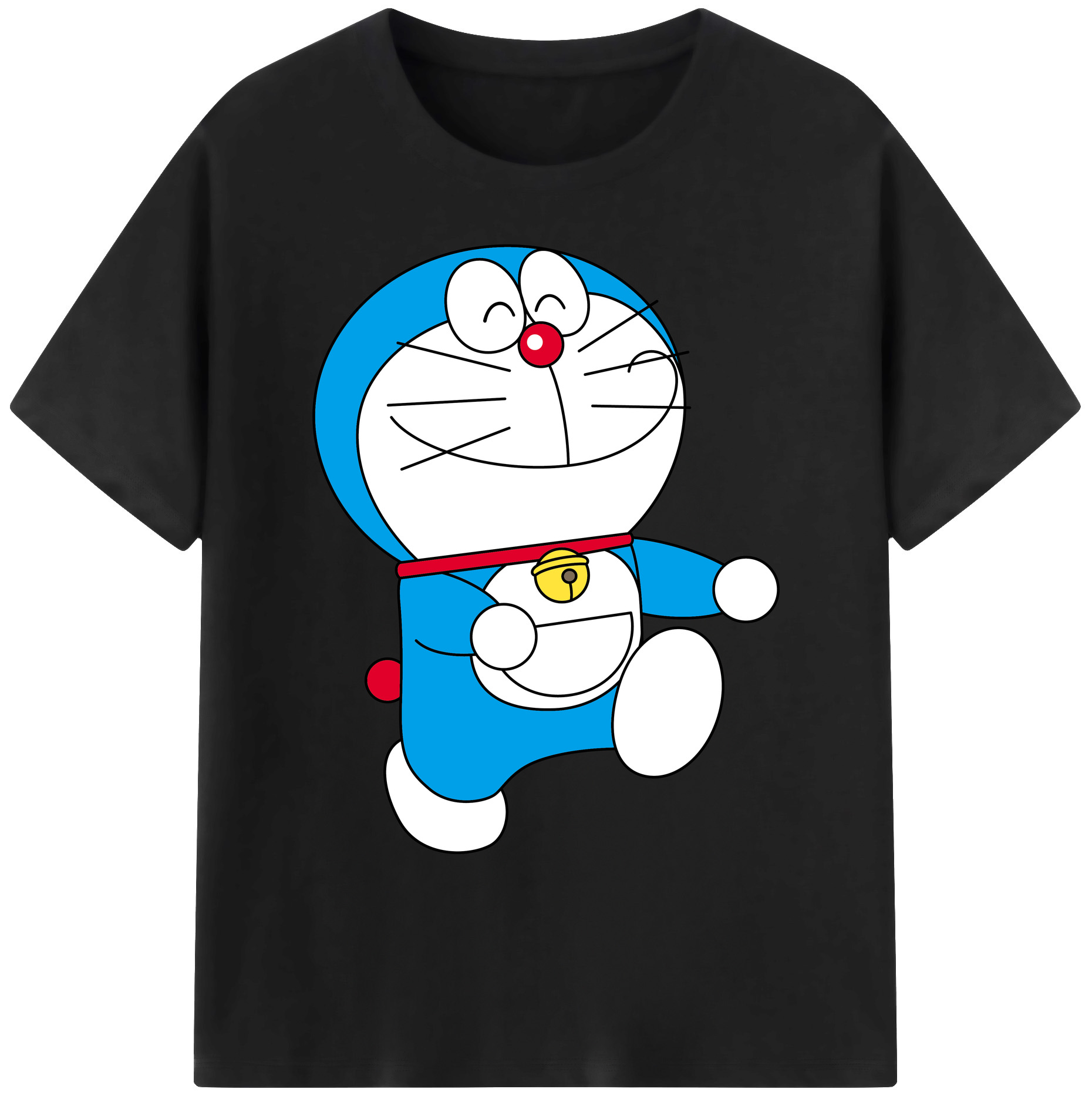 （画像用） ドラえもん Doraemon 綿100％ メンズ半袖Tシャツ｜肌触りやわらか＆通気性