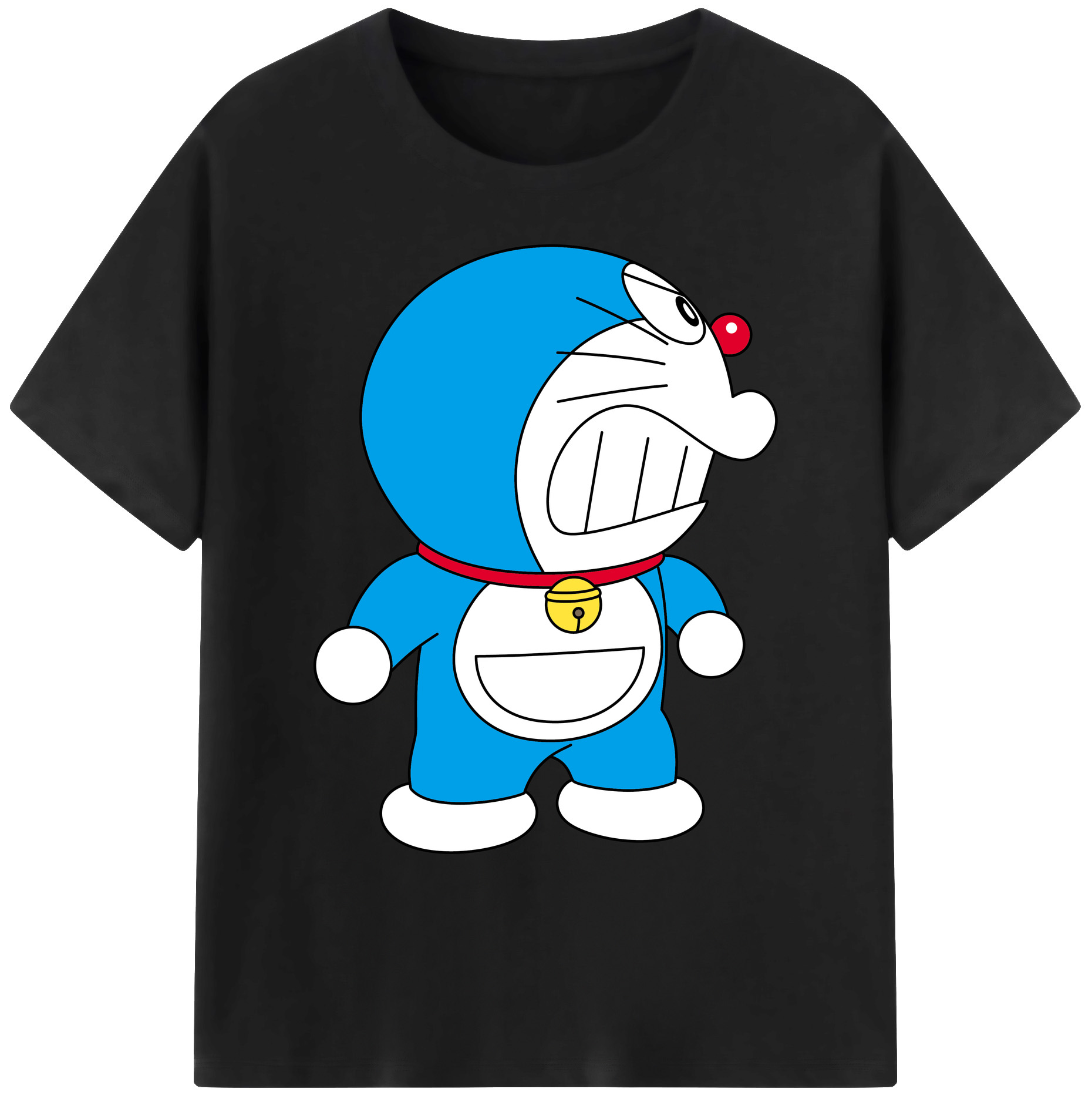 （画像用） ドラえもん Doraemon 綿100％ メンズ半袖Tシャツ｜肌触りやわらか＆通気性