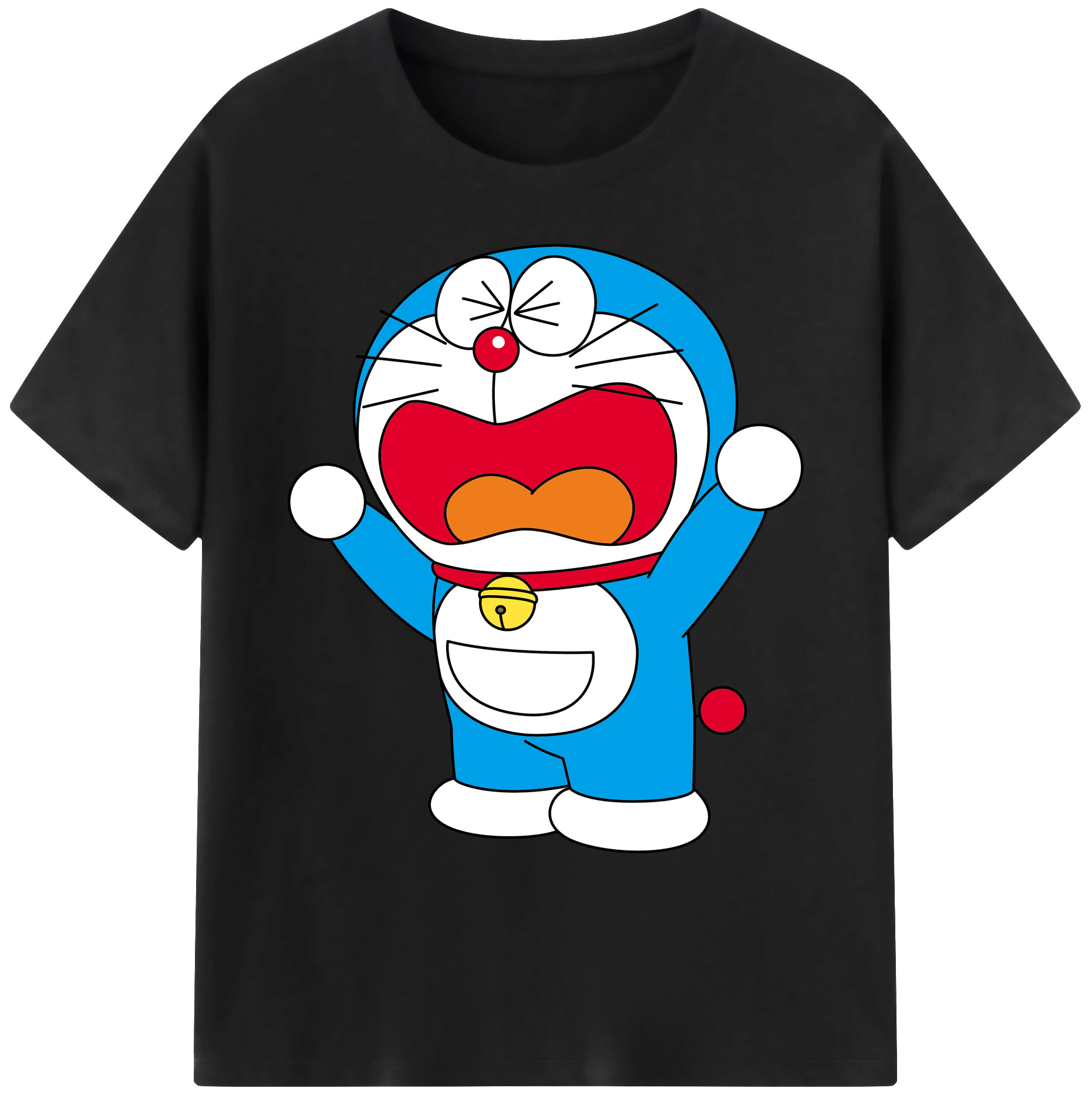 （画像用） ドラえもん Doraemon 綿100％ メンズ半袖Tシャツ｜肌触りやわらか＆通気性