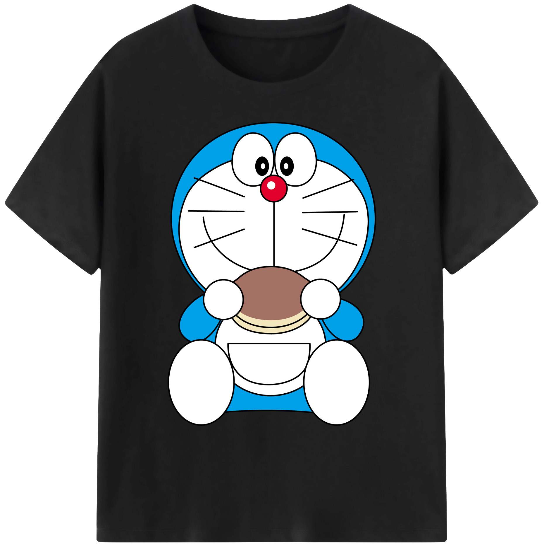 （画像用） ドラえもん Doraemon 綿100％ メンズ半袖Tシャツ｜肌触りやわらか＆通気性