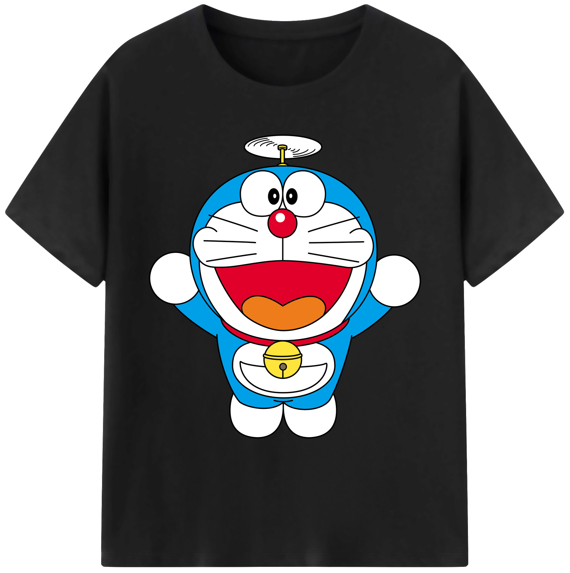 （画像用） ドラえもん Doraemon 綿100％ メンズ半袖Tシャツ｜肌触りやわらか＆通気性
