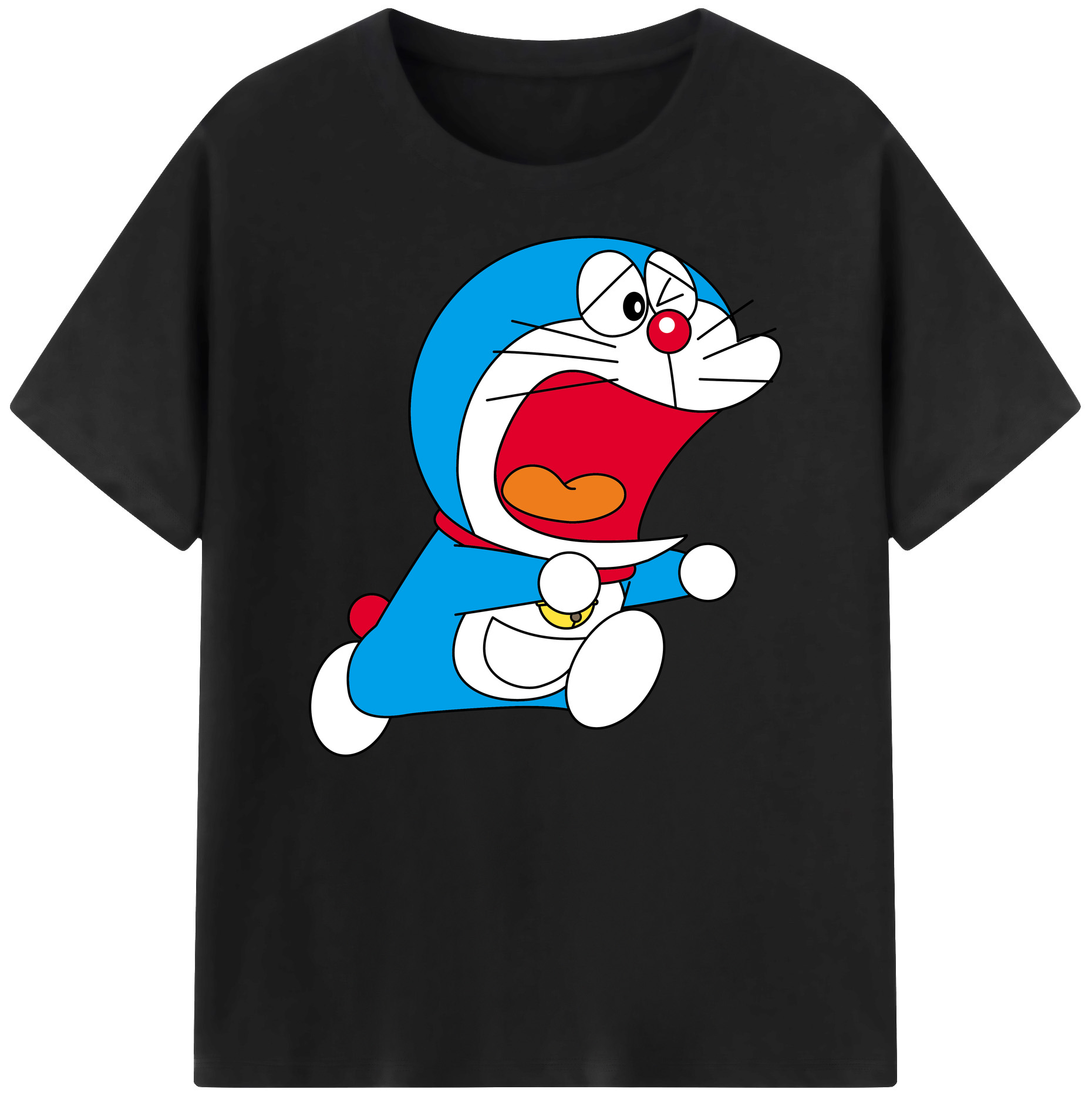 （画像用） ドラえもん Doraemon 綿100％ メンズ半袖Tシャツ｜肌触りやわらか＆通気性