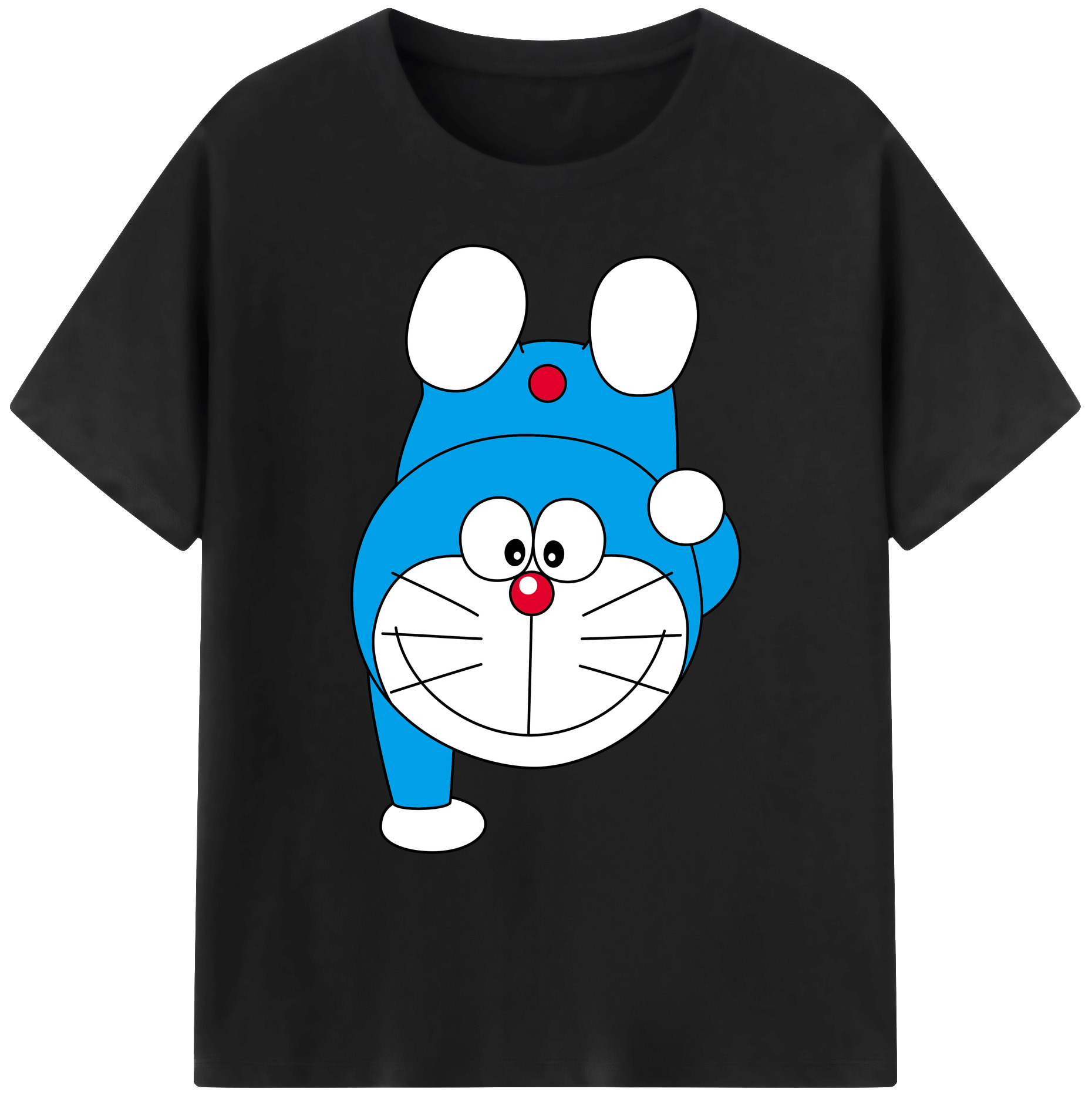 （画像用） ドラえもん Doraemon 綿100％ メンズ半袖Tシャツ｜肌触りやわらか＆通気性