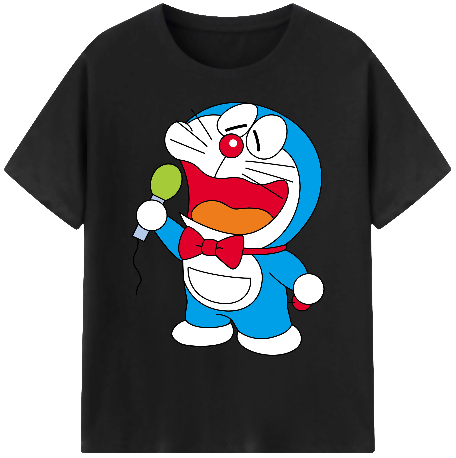 （画像用） ドラえもん Doraemon 綿100％ メンズ半袖Tシャツ｜肌触りやわらか＆通気性