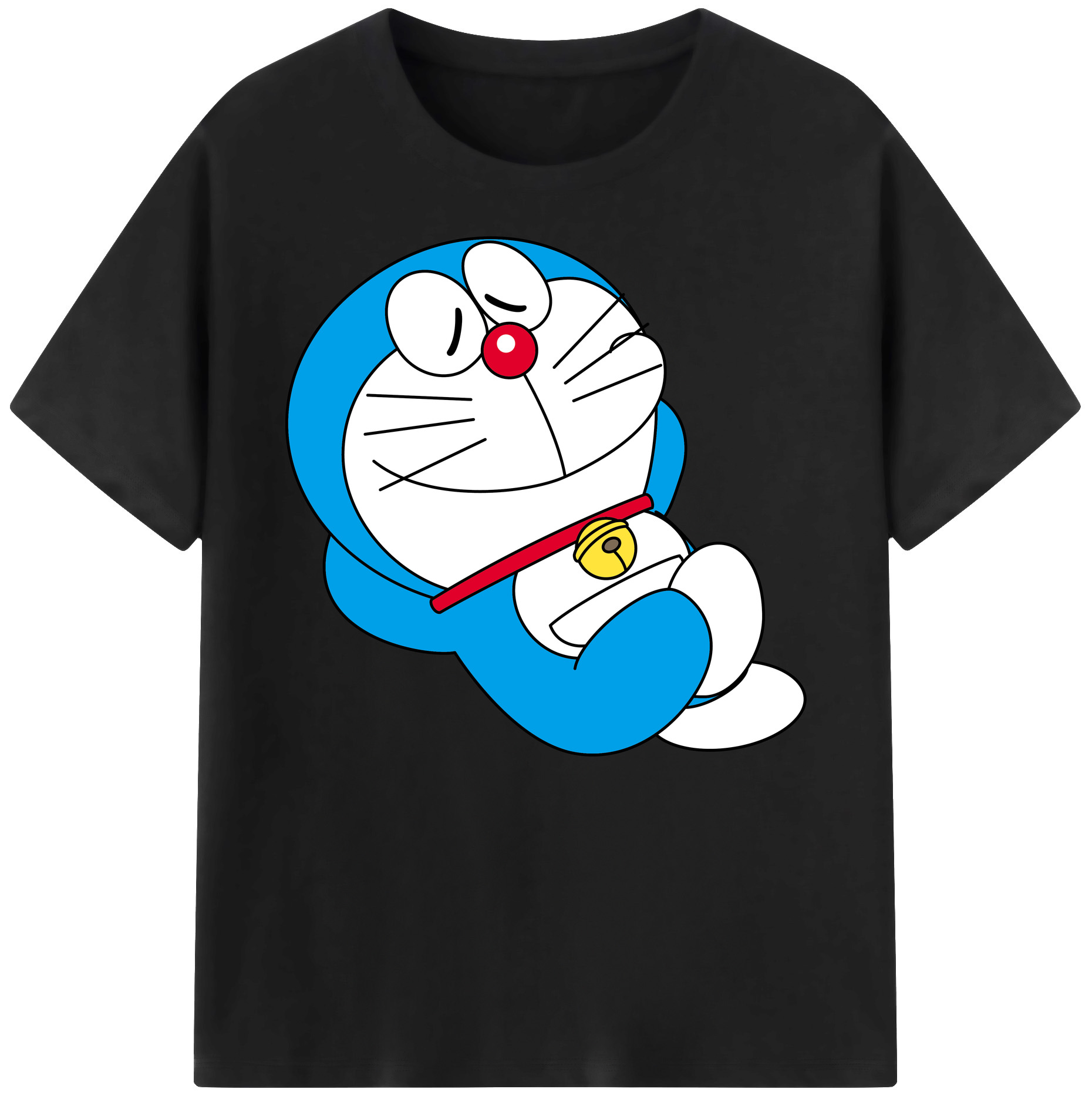 （画像用） ドラえもん Doraemon 綿100％ メンズ半袖Tシャツ｜肌触りやわらか＆通気性