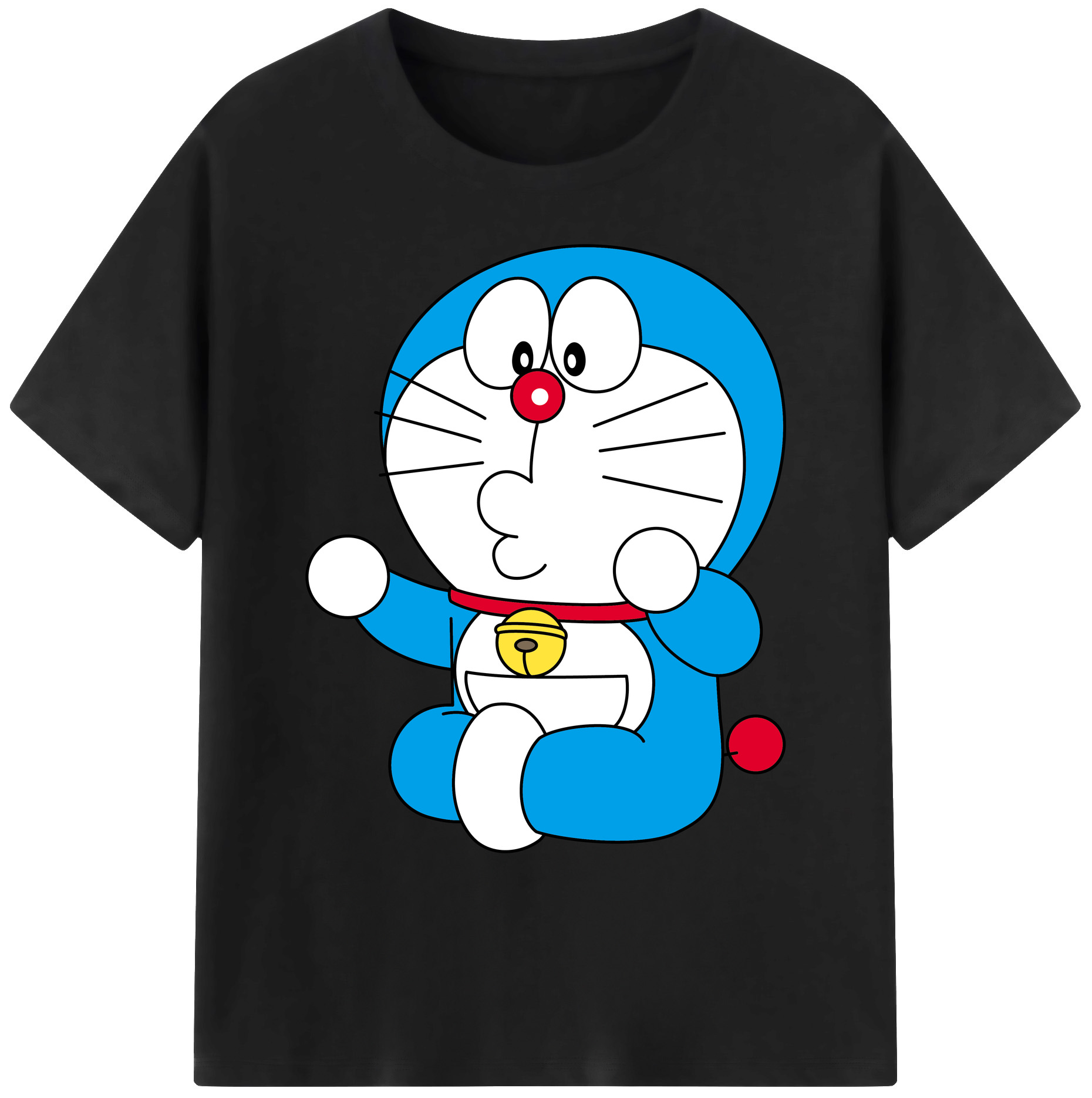 （画像用） ドラえもん Doraemon 綿100％ メンズ半袖Tシャツ｜肌触りやわらか＆通気性