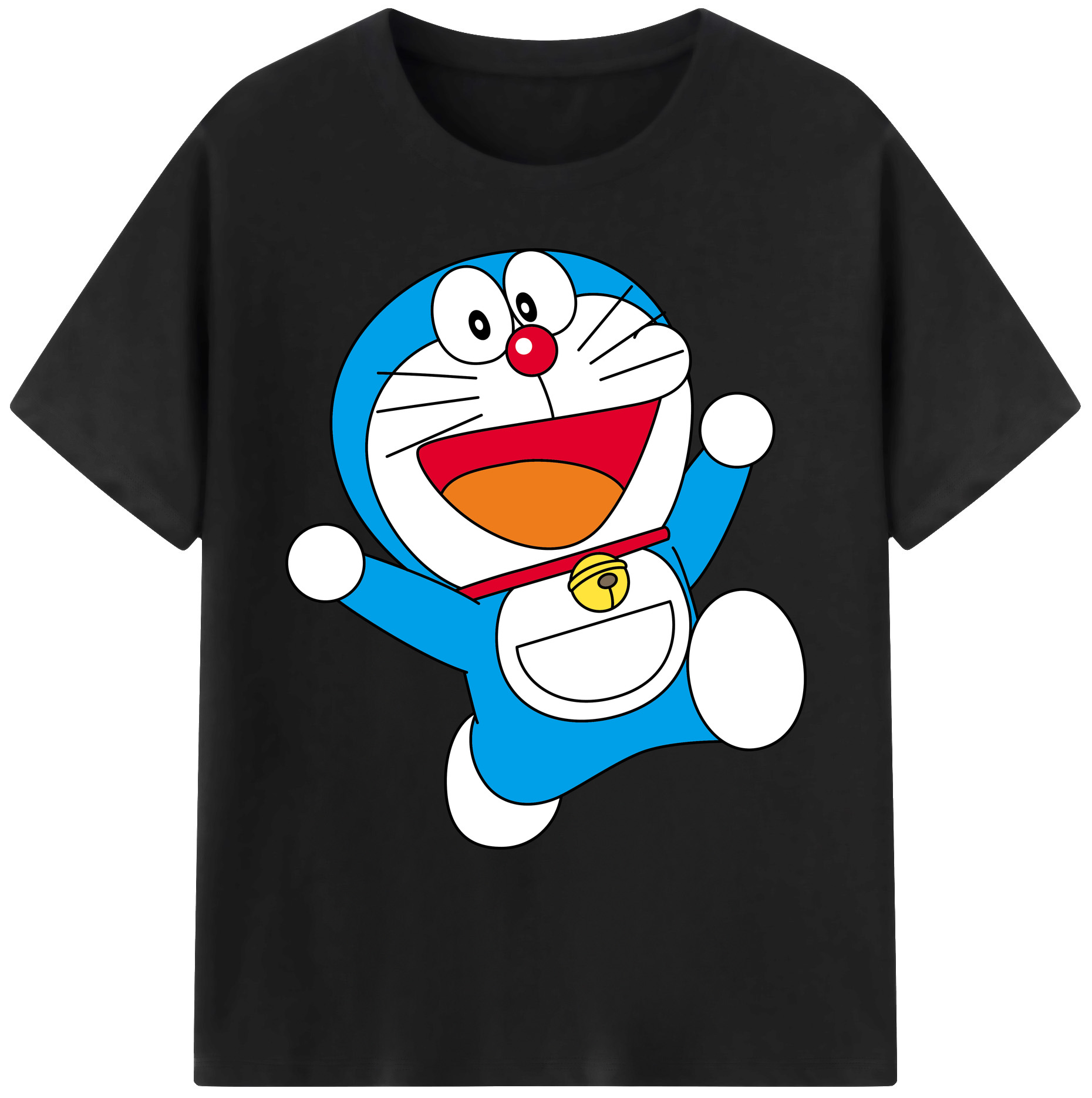 （画像用） ドラえもん Doraemon 綿100％ メンズ半袖Tシャツ｜肌触りやわらか＆通気性