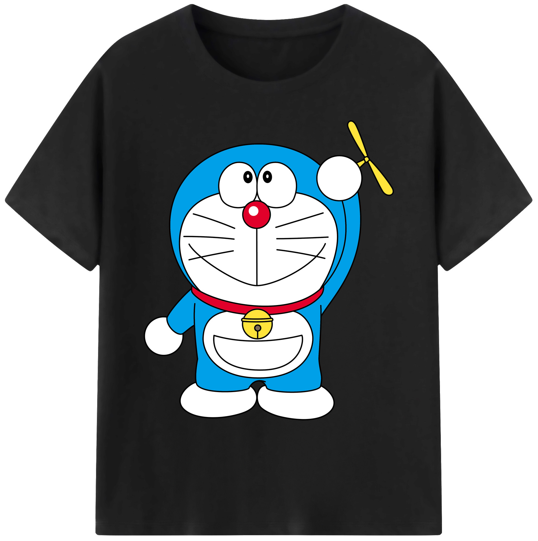 （画像用） ドラえもん Doraemon 綿100％ メンズ半袖Tシャツ｜肌触りやわらか＆通気性