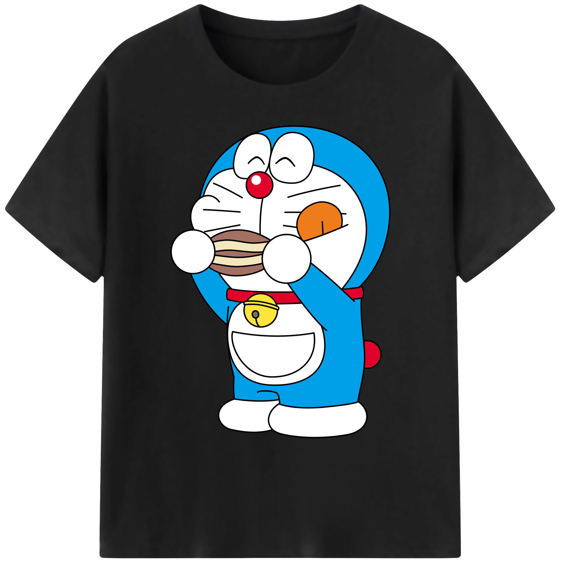 （画像用） ドラえもん Doraemon 綿100％ メンズ半袖Tシャツ｜肌触りやわらか＆通気性