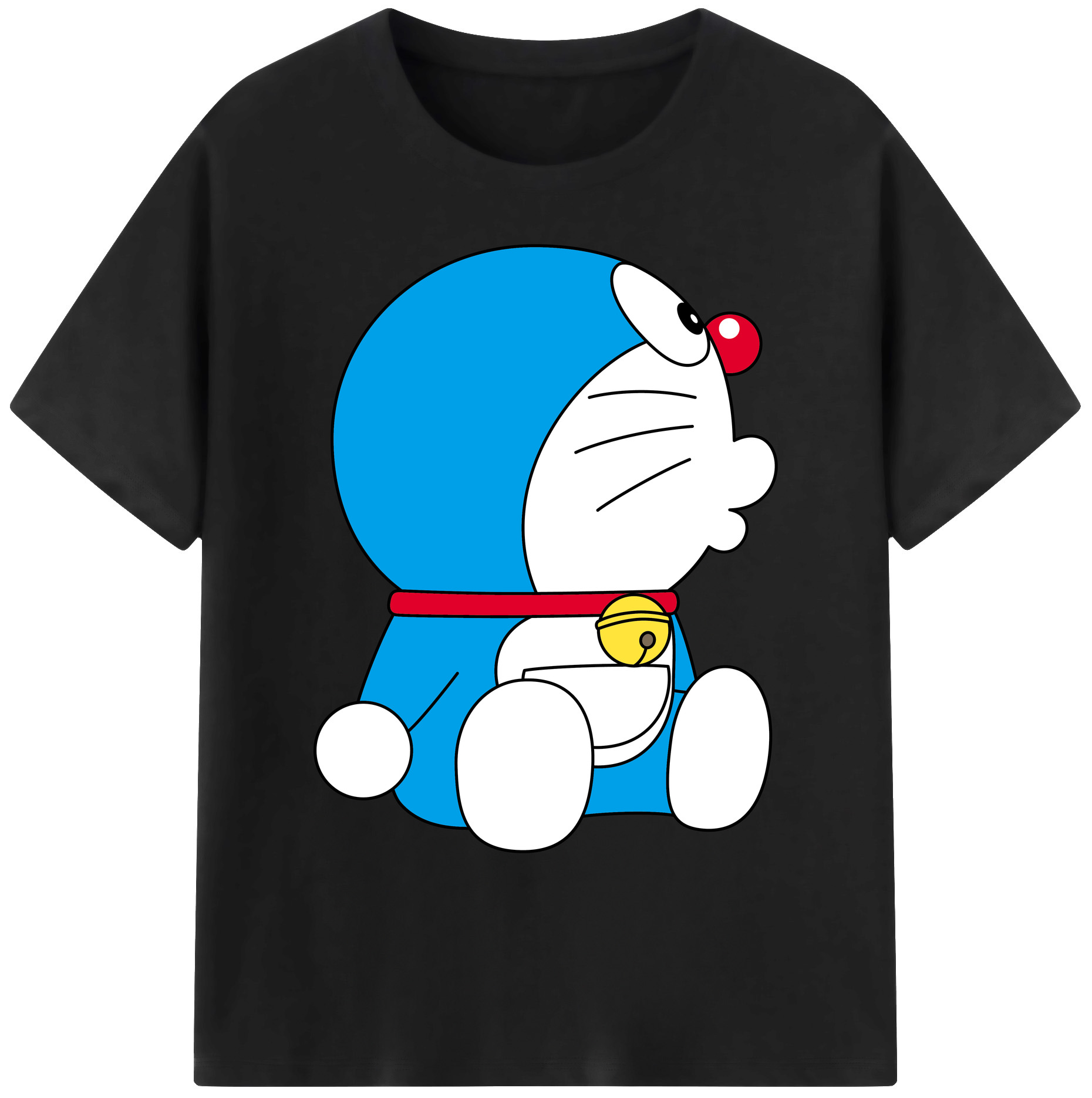 （画像用） ドラえもん Doraemon 綿100％ メンズ半袖Tシャツ｜肌触りやわらか＆通気性