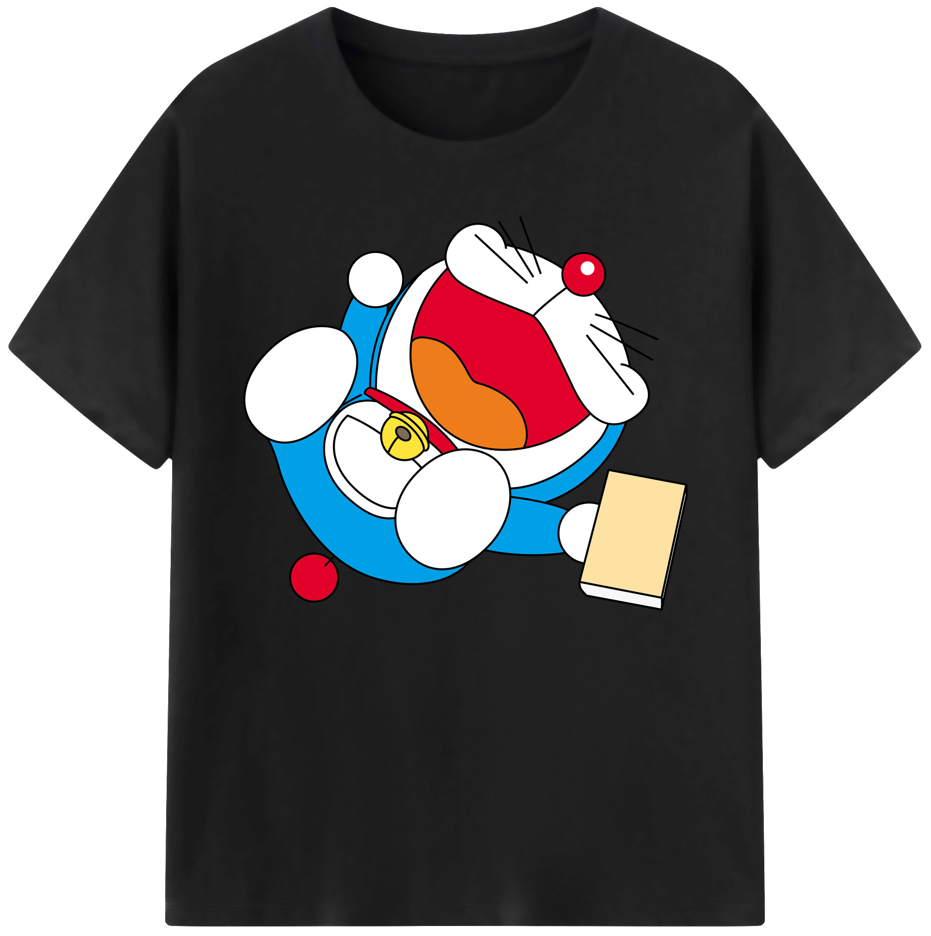（画像用） ドラえもん Doraemon 綿100％ メンズ半袖Tシャツ｜肌触りやわらか＆通気性