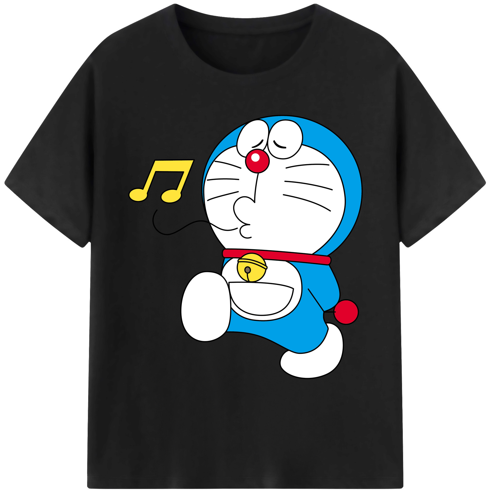 （画像用） ドラえもん Doraemon 綿100％ メンズ半袖Tシャツ｜肌触りやわらか＆通気性