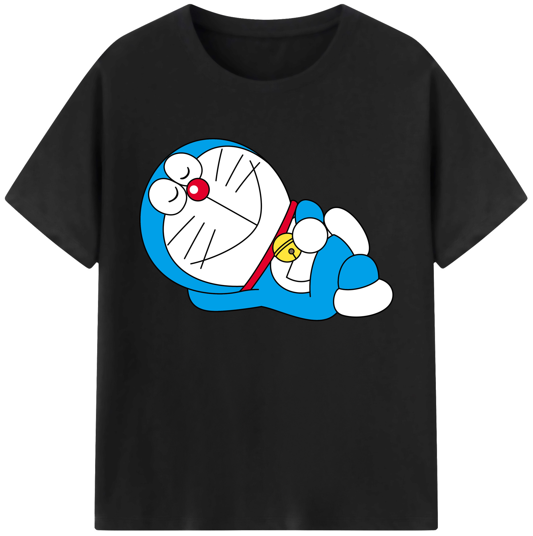 （画像用） ドラえもん Doraemon 綿100％ メンズ半袖Tシャツ｜肌触りやわらか＆通気性