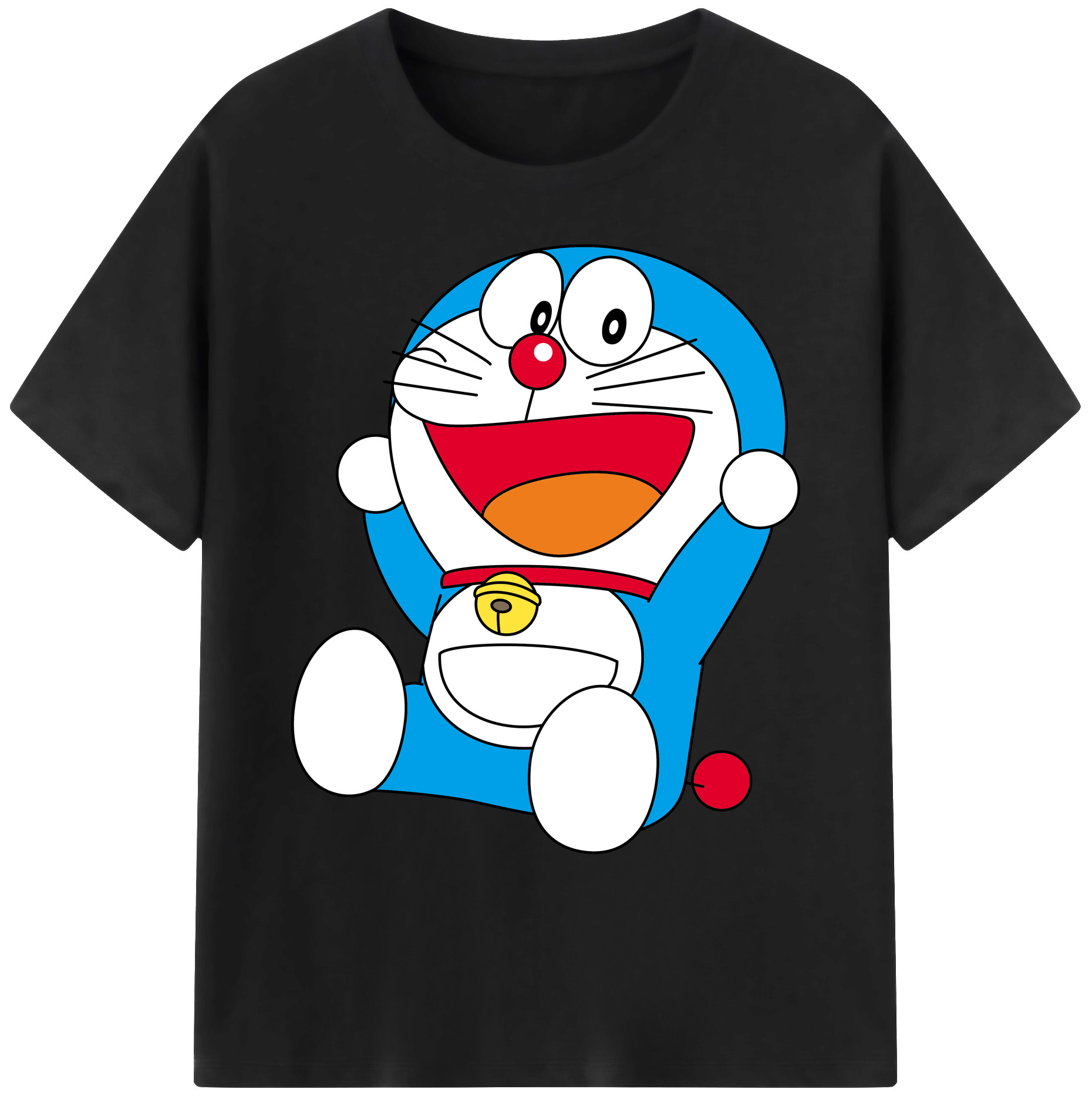 （画像用） ドラえもん Doraemon 綿100％ メンズ半袖Tシャツ｜肌触りやわらか＆通気性