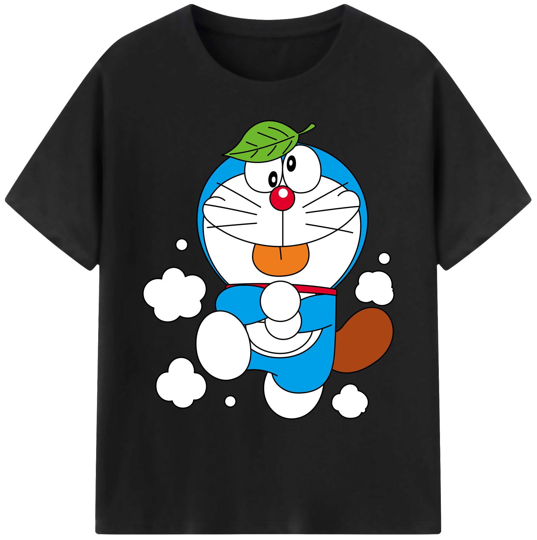 （画像用） ドラえもん Doraemon 綿100％ メンズ半袖Tシャツ｜肌触りやわらか＆通気性