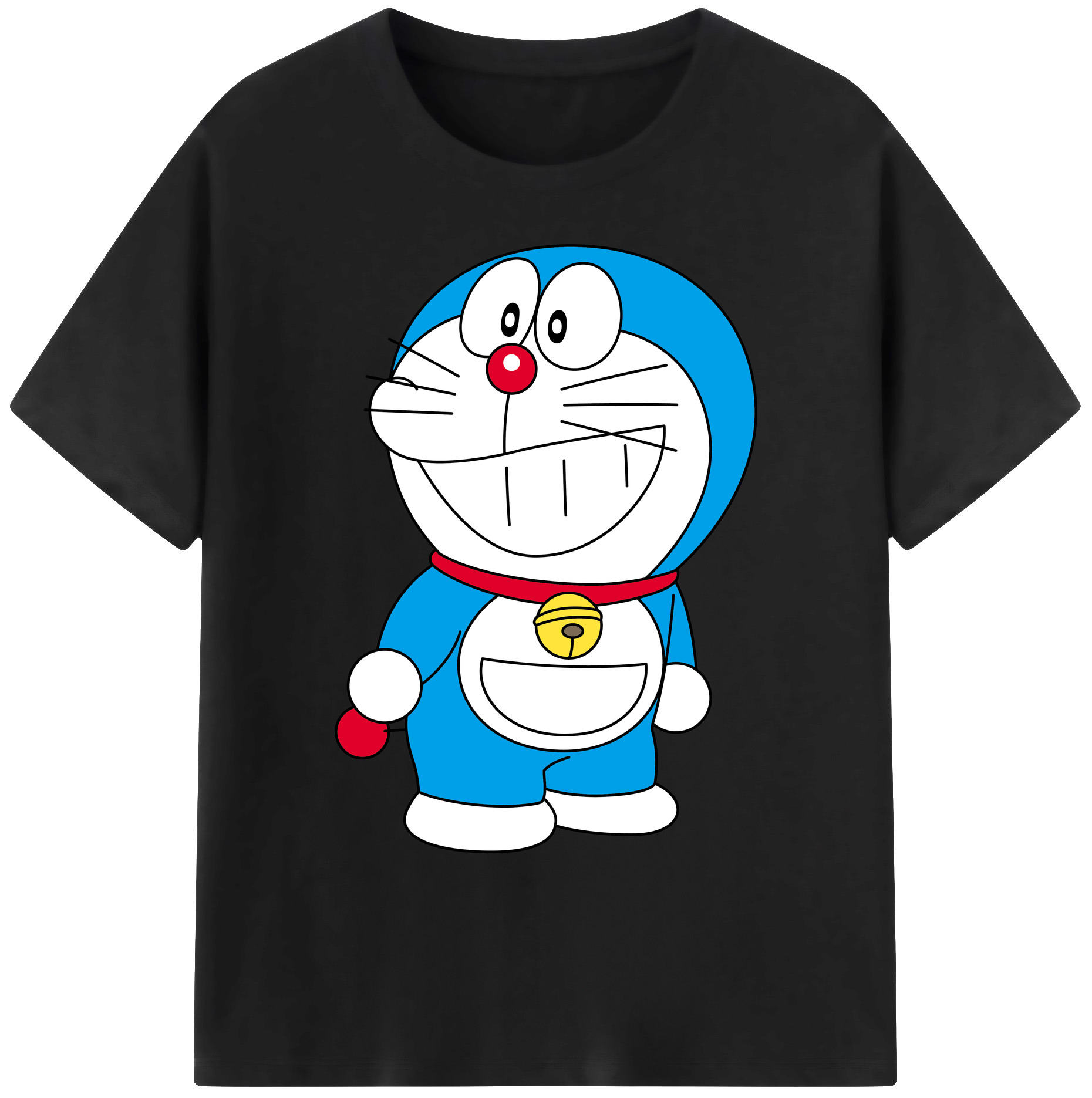 （画像用） ドラえもん Doraemon 綿100％ メンズ半袖Tシャツ｜肌触りやわらか＆通気性
