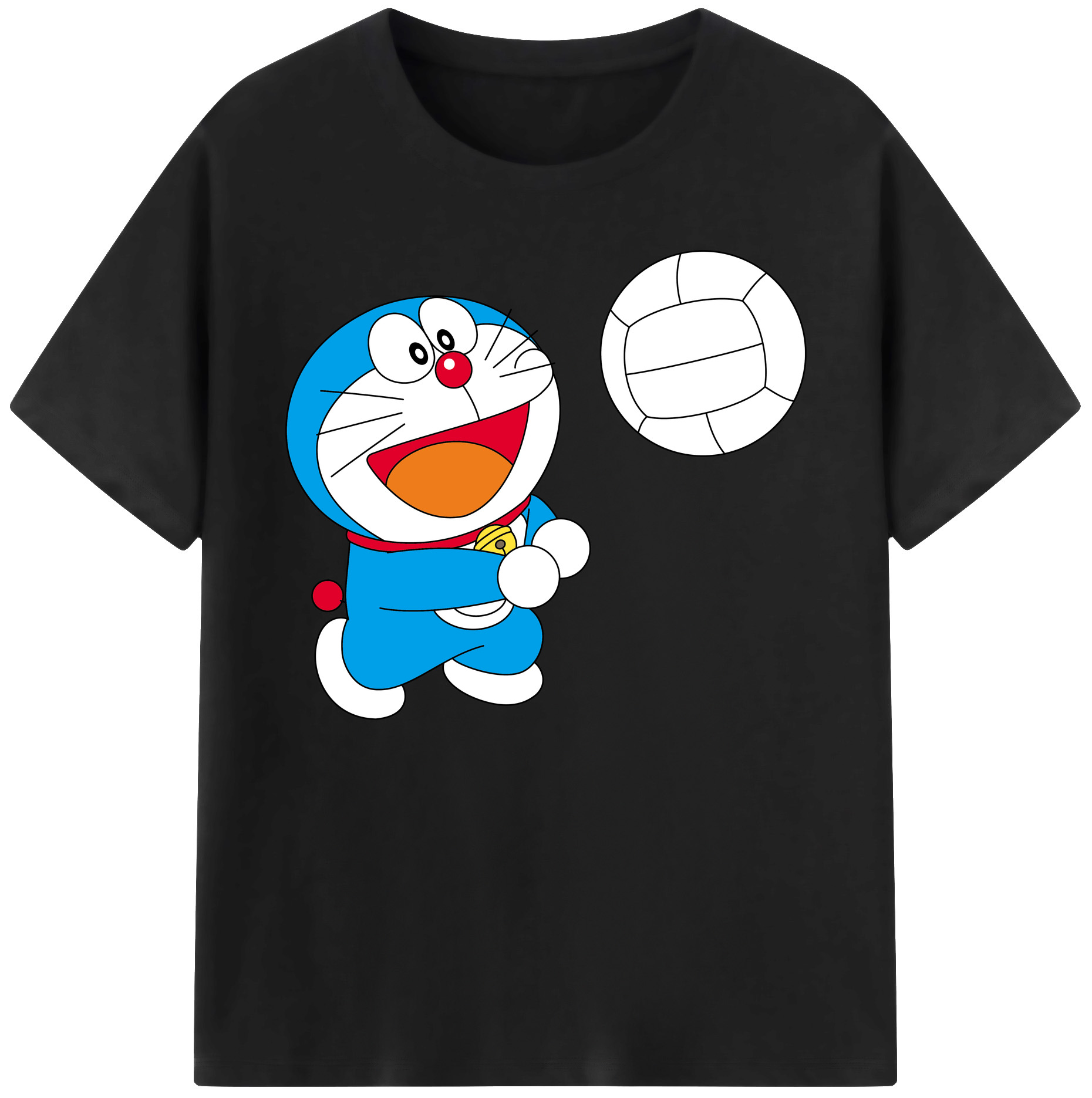 （画像用） ドラえもん Doraemon 綿100％ メンズ半袖Tシャツ｜肌触りやわらか＆通気性