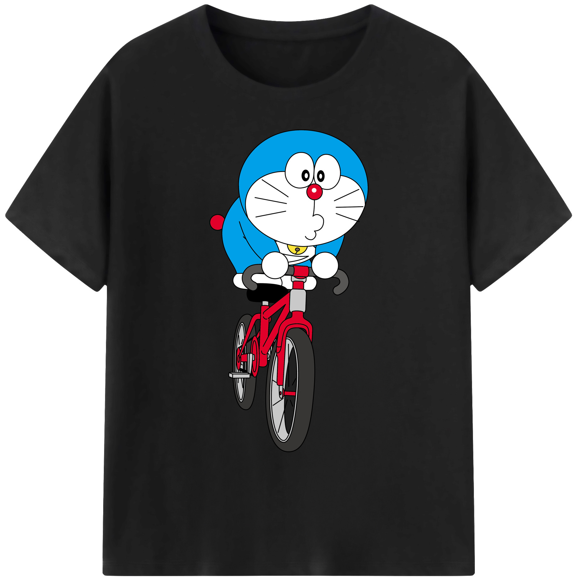 （画像用） ドラえもん Doraemon 綿100％ メンズ半袖Tシャツ｜肌触りやわらか＆通気性