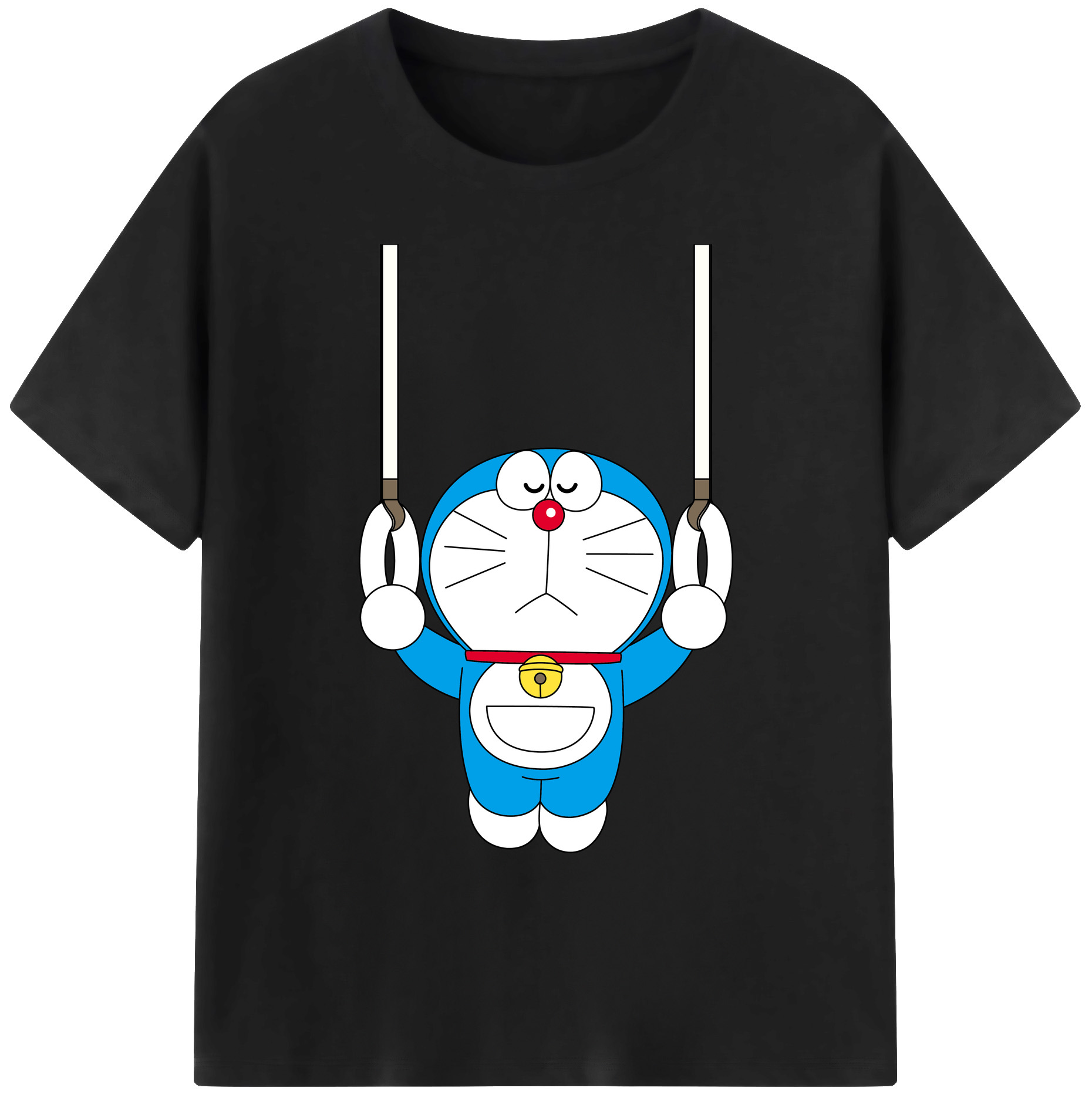 （画像用） ドラえもん Doraemon 綿100％ メンズ半袖Tシャツ｜肌触りやわらか＆通気性