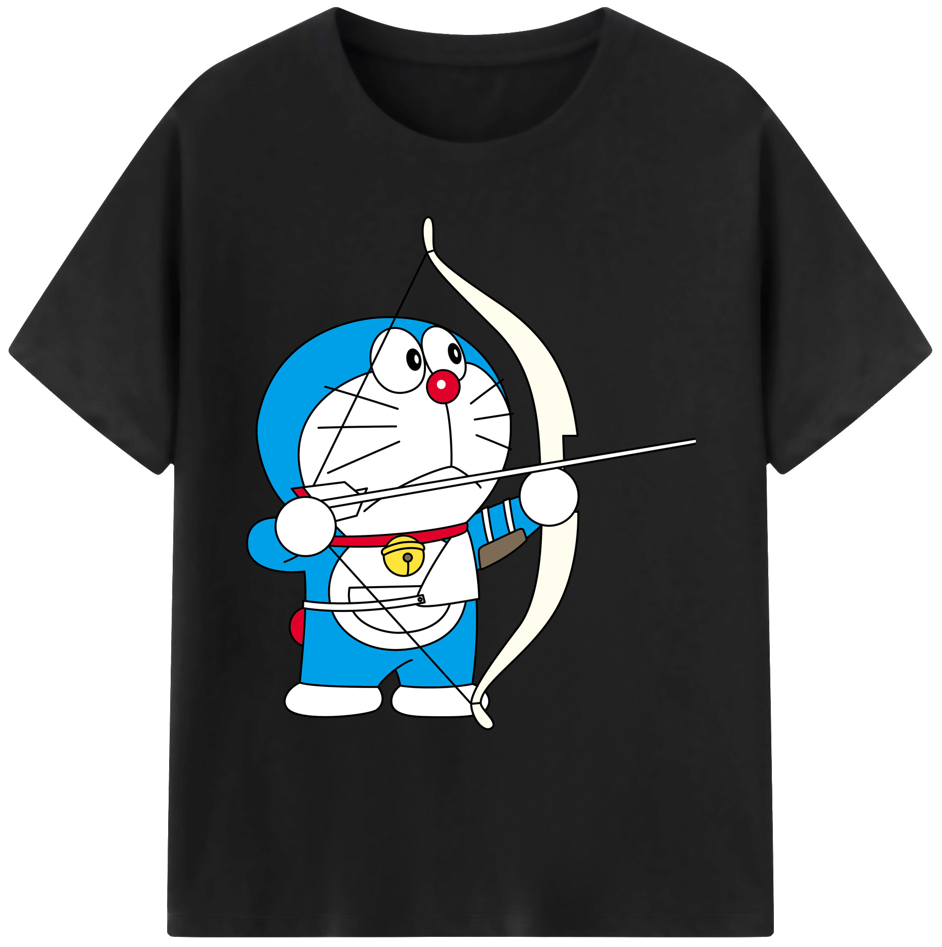 （画像用） ドラえもん Doraemon 綿100％ メンズ半袖Tシャツ｜肌触りやわらか＆通気性