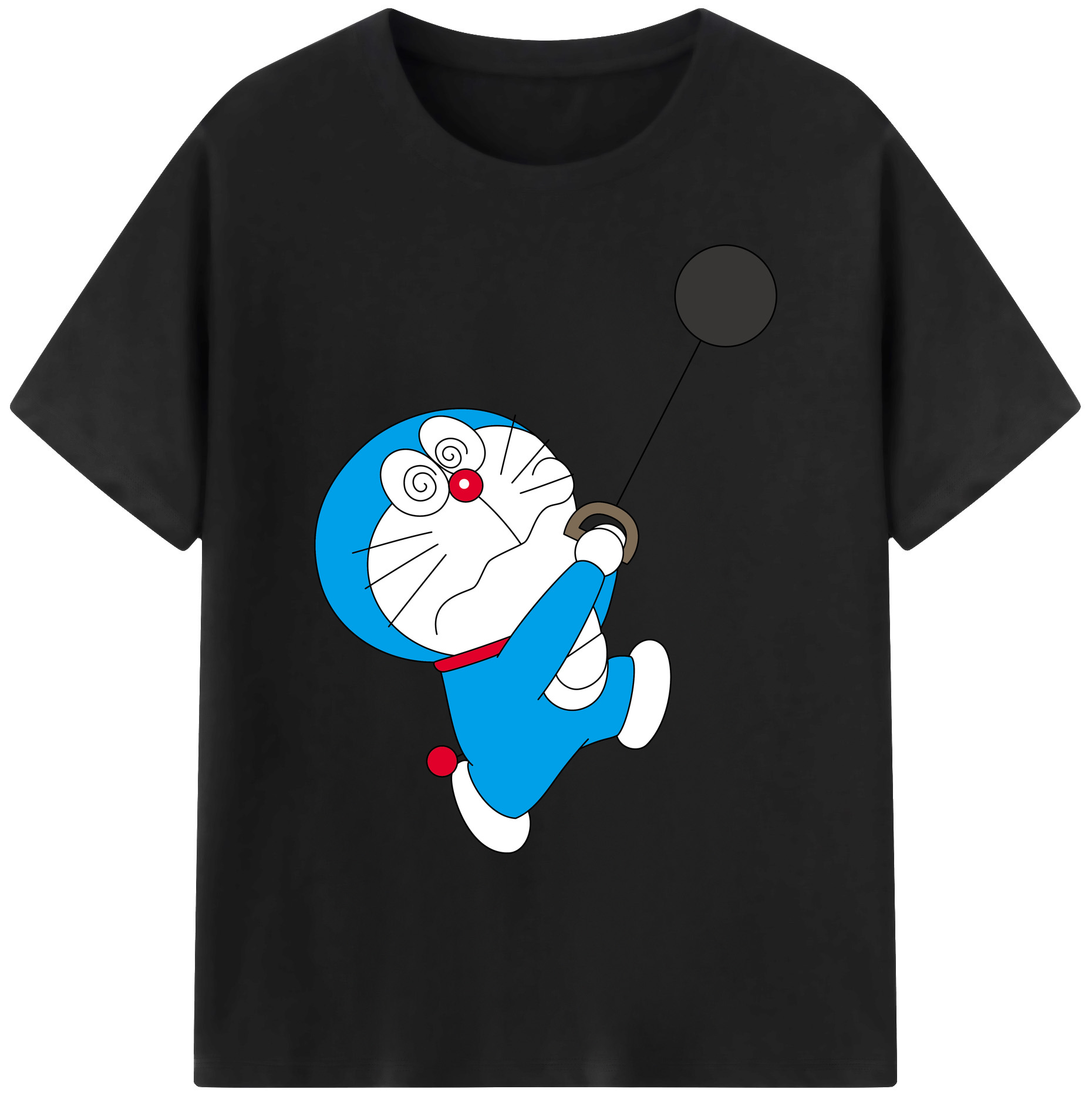 （画像用） ドラえもん Doraemon 綿100％ メンズ半袖Tシャツ｜肌触りやわらか＆通気性