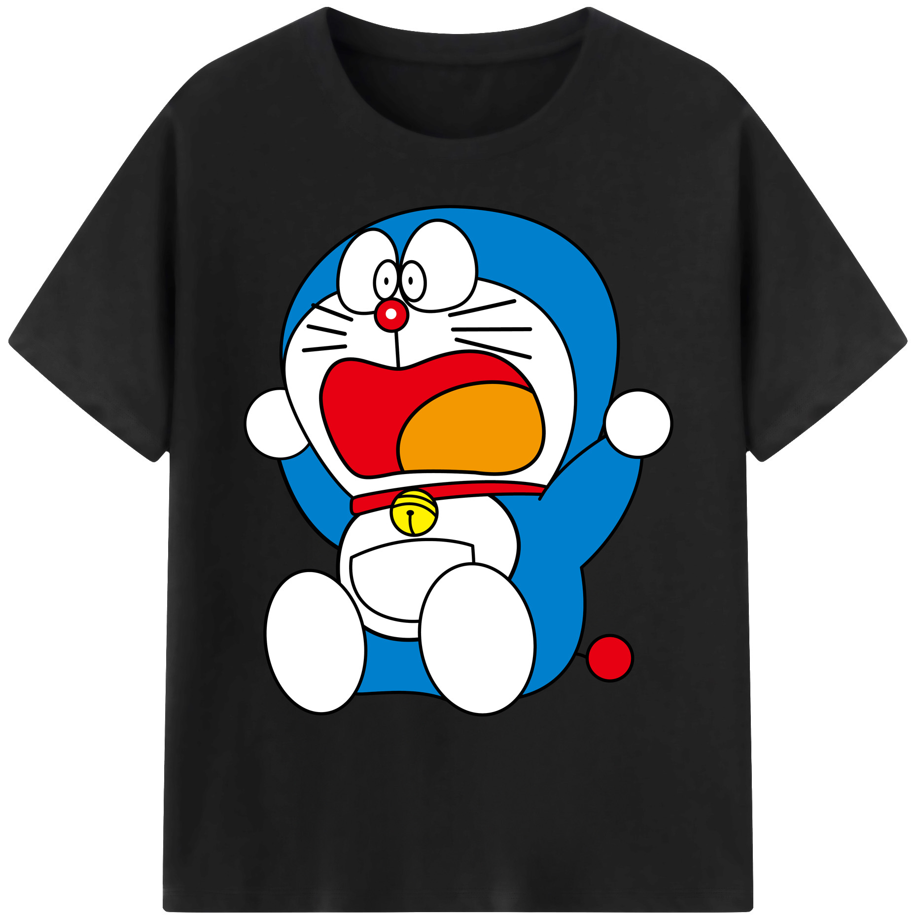 （画像用） ドラえもん Doraemon 綿100％ メンズ半袖Tシャツ｜肌触りやわらか＆通気性