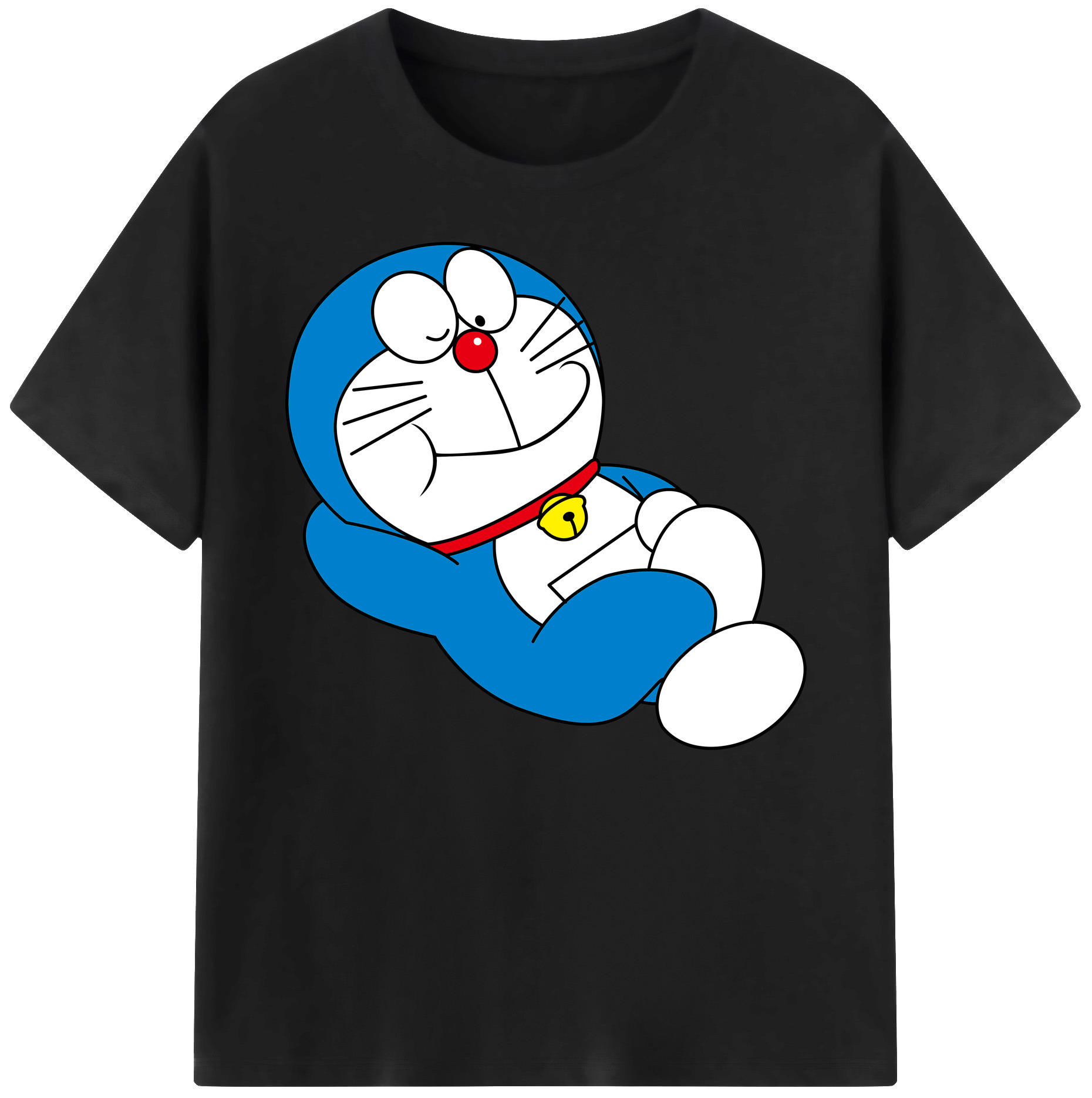 （画像用） ドラえもん Doraemon 綿100％ メンズ半袖Tシャツ｜肌触りやわらか＆通気性