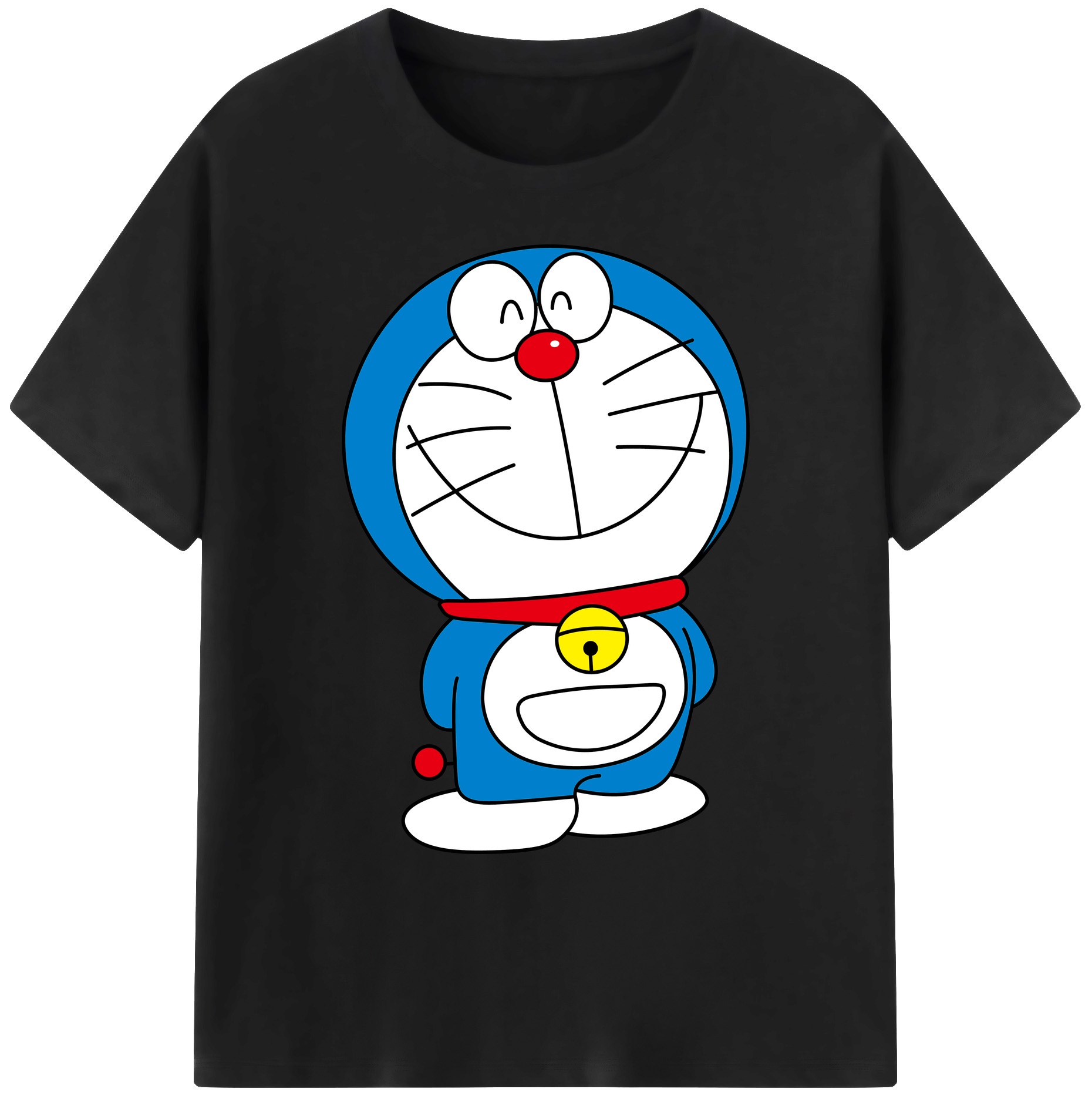 （画像用） ドラえもん Doraemon 綿100％ メンズ半袖Tシャツ｜肌触りやわらか＆通気性