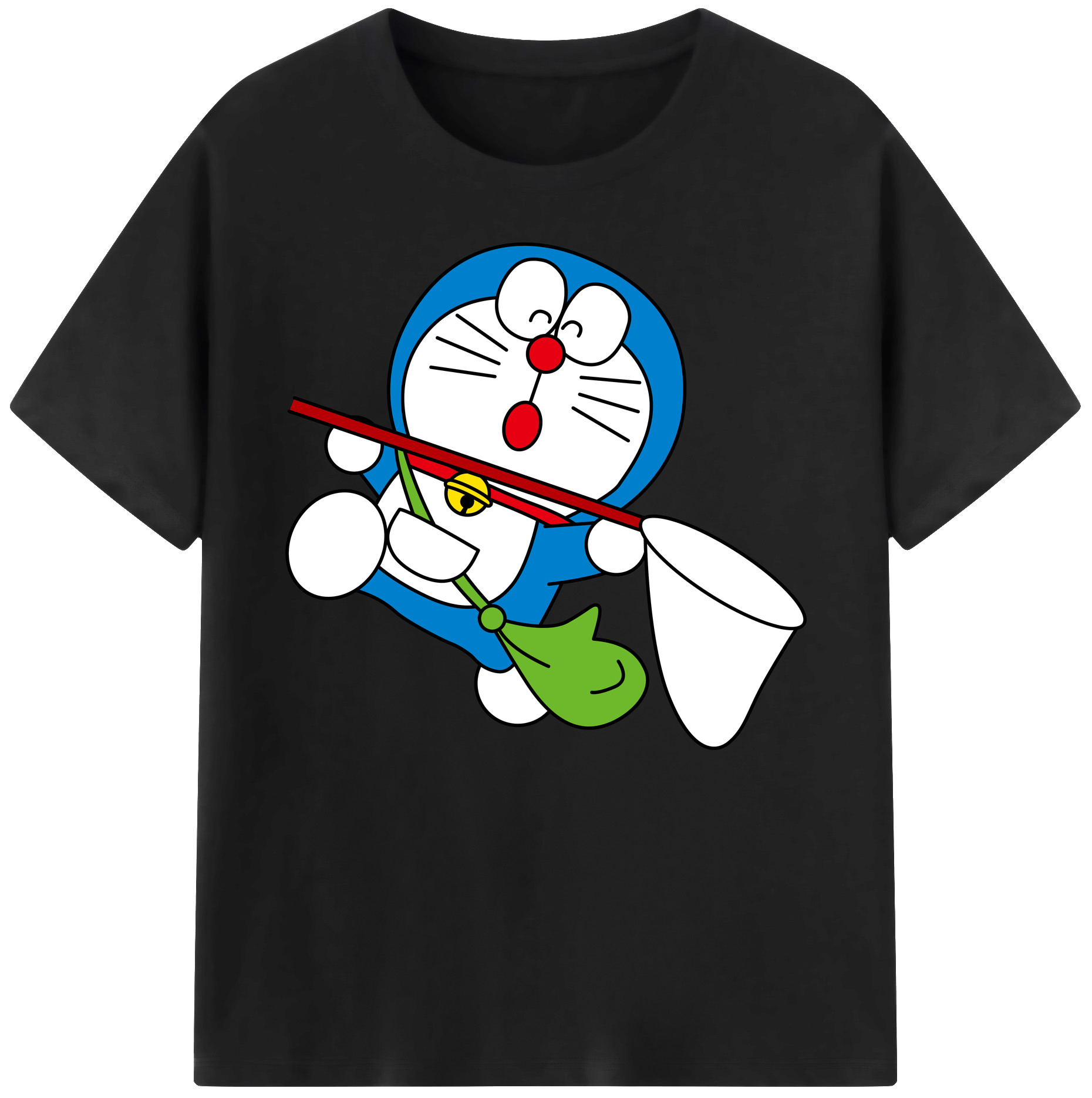 （画像用） ドラえもん Doraemon 綿100％ メンズ半袖Tシャツ｜肌触りやわらか＆通気性
