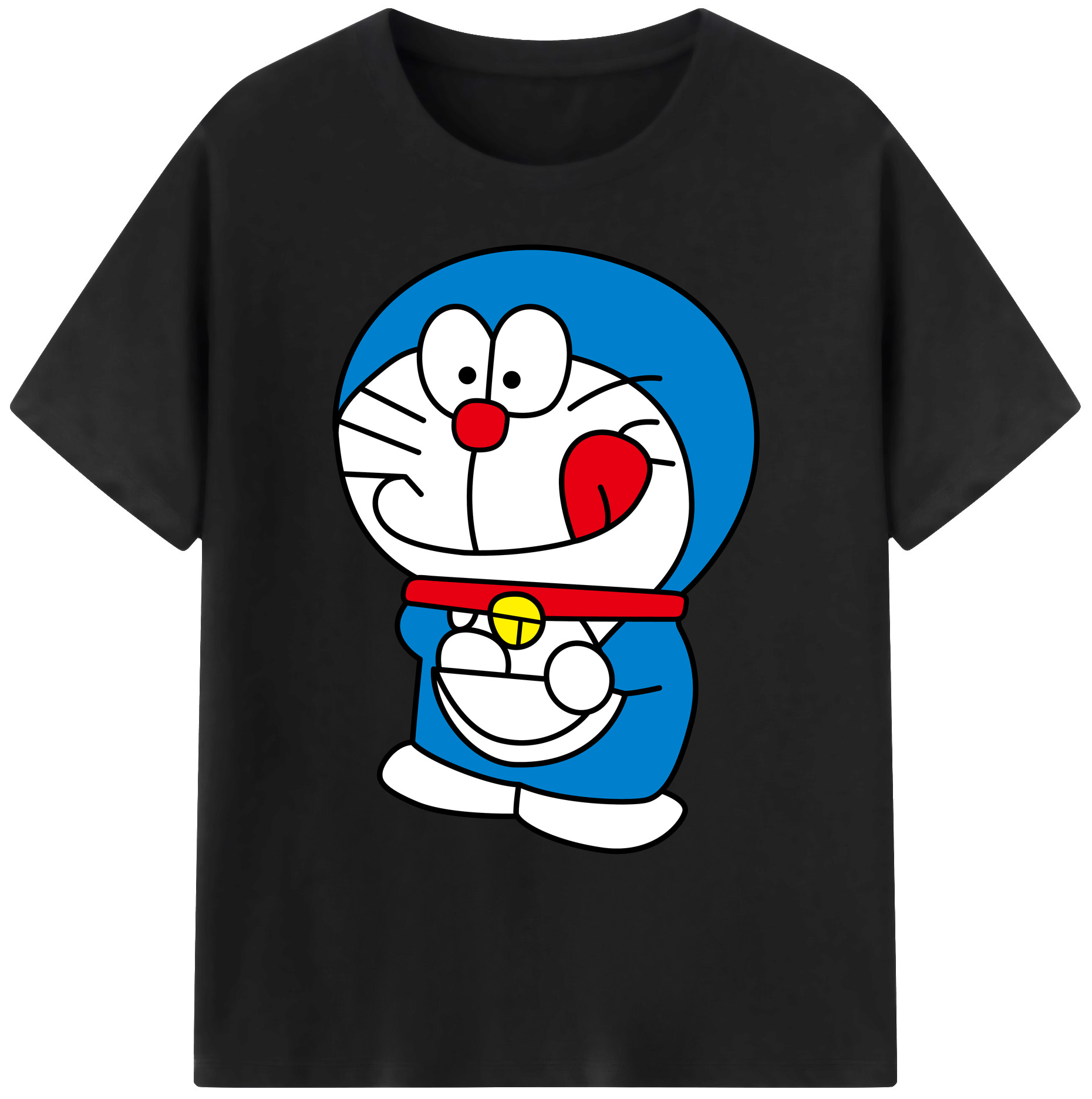 （画像用） ドラえもん Doraemon 綿100％ メンズ半袖Tシャツ｜肌触りやわらか＆通気性